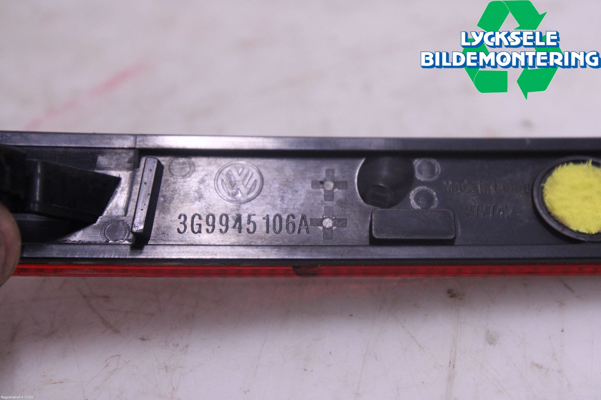 Volkswagen VW PASSAT 15-19 Dimljus/Reflex Bak