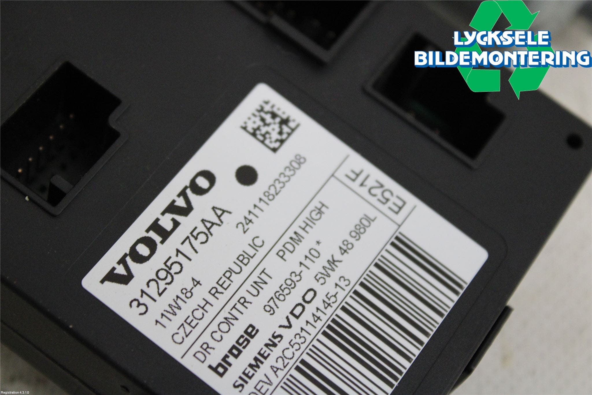 Volvo V50 08-12 Fönsterhissmotor