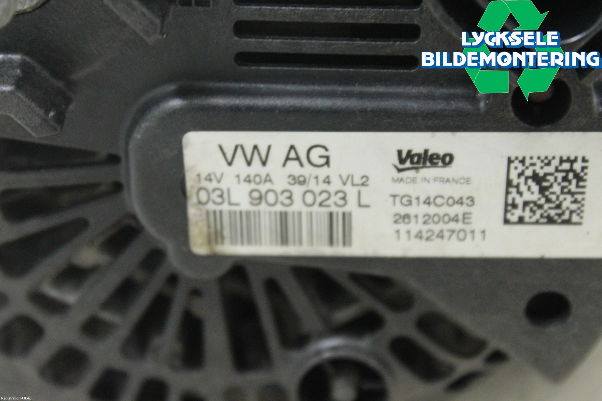 Volkswagen VW PASSAT 15-19 Generator