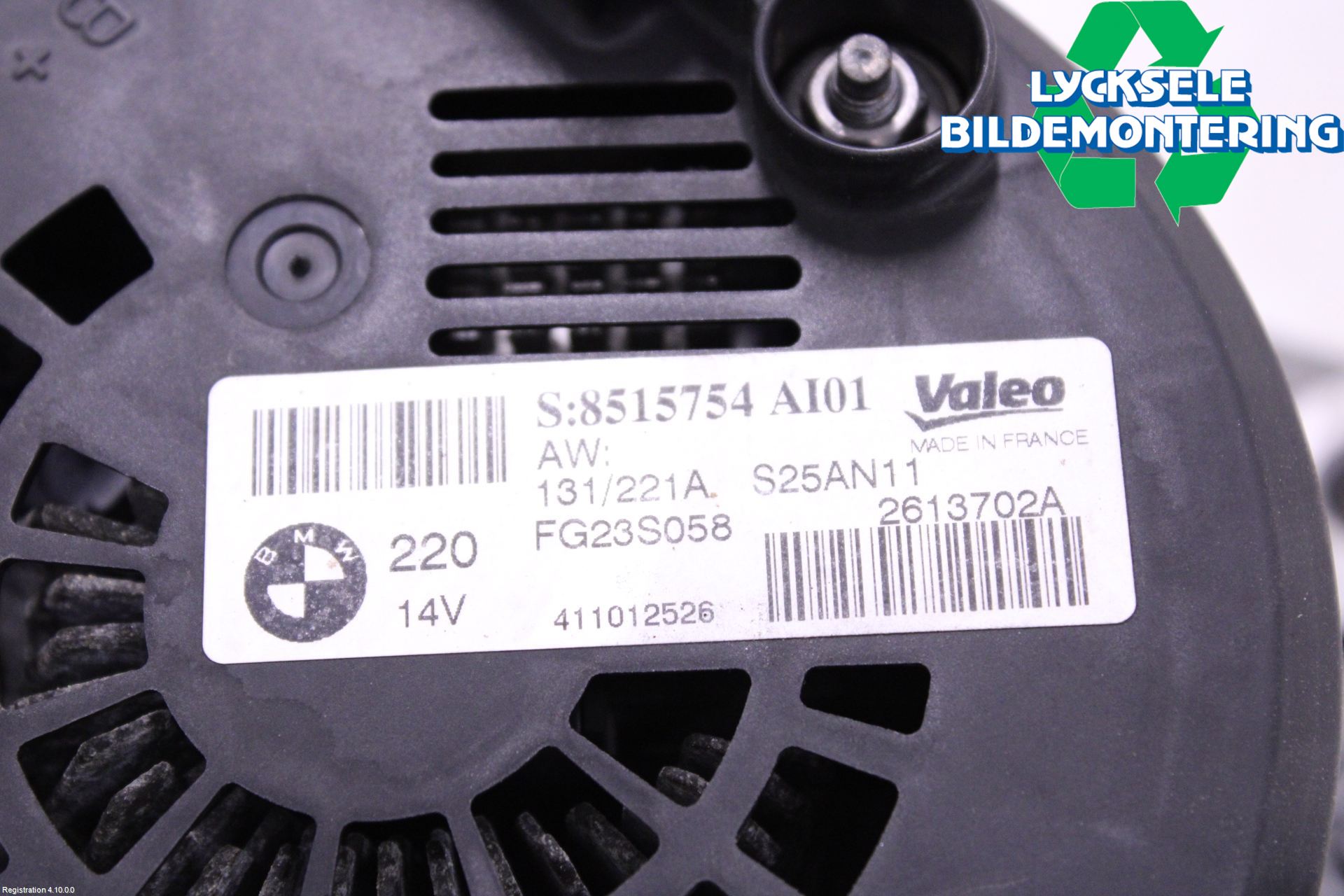 BMW X3 F25 10-17 Generator