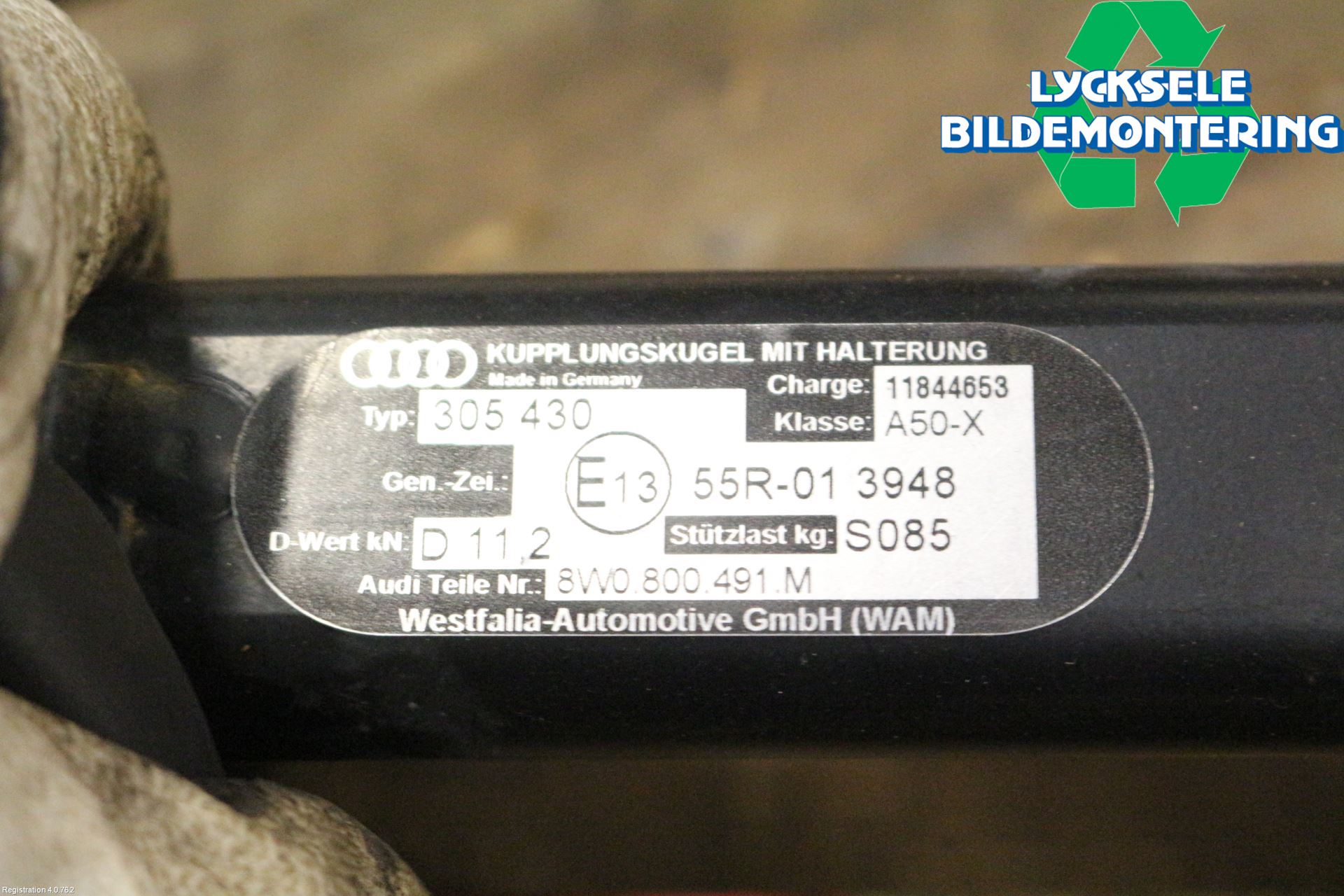 Audi A4/S4 B9 20- Dragkrok