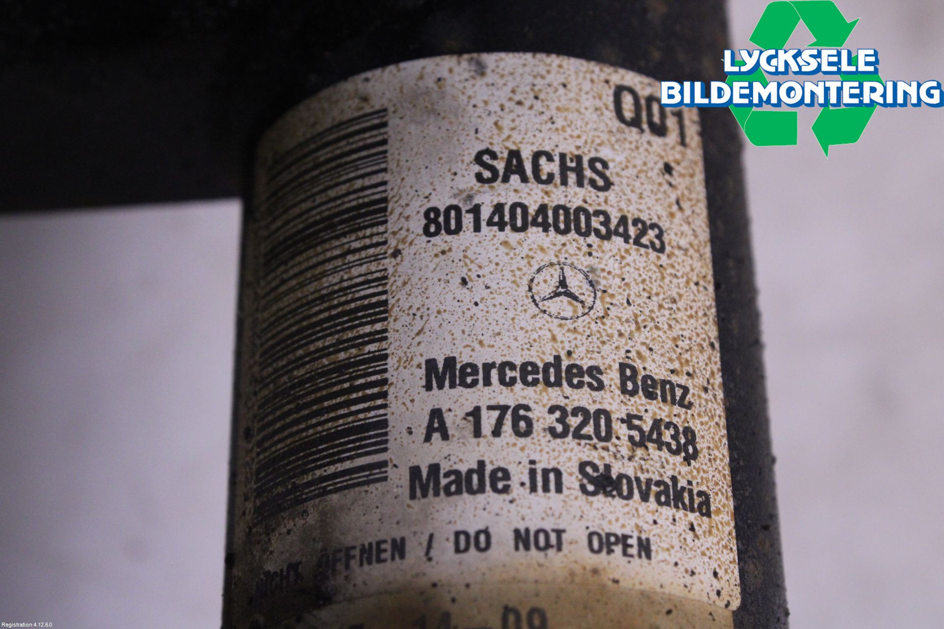 Mercedes-Benz MB CLA-KLASS (C117/X117) 13-19 Fjäderben Fram Höger