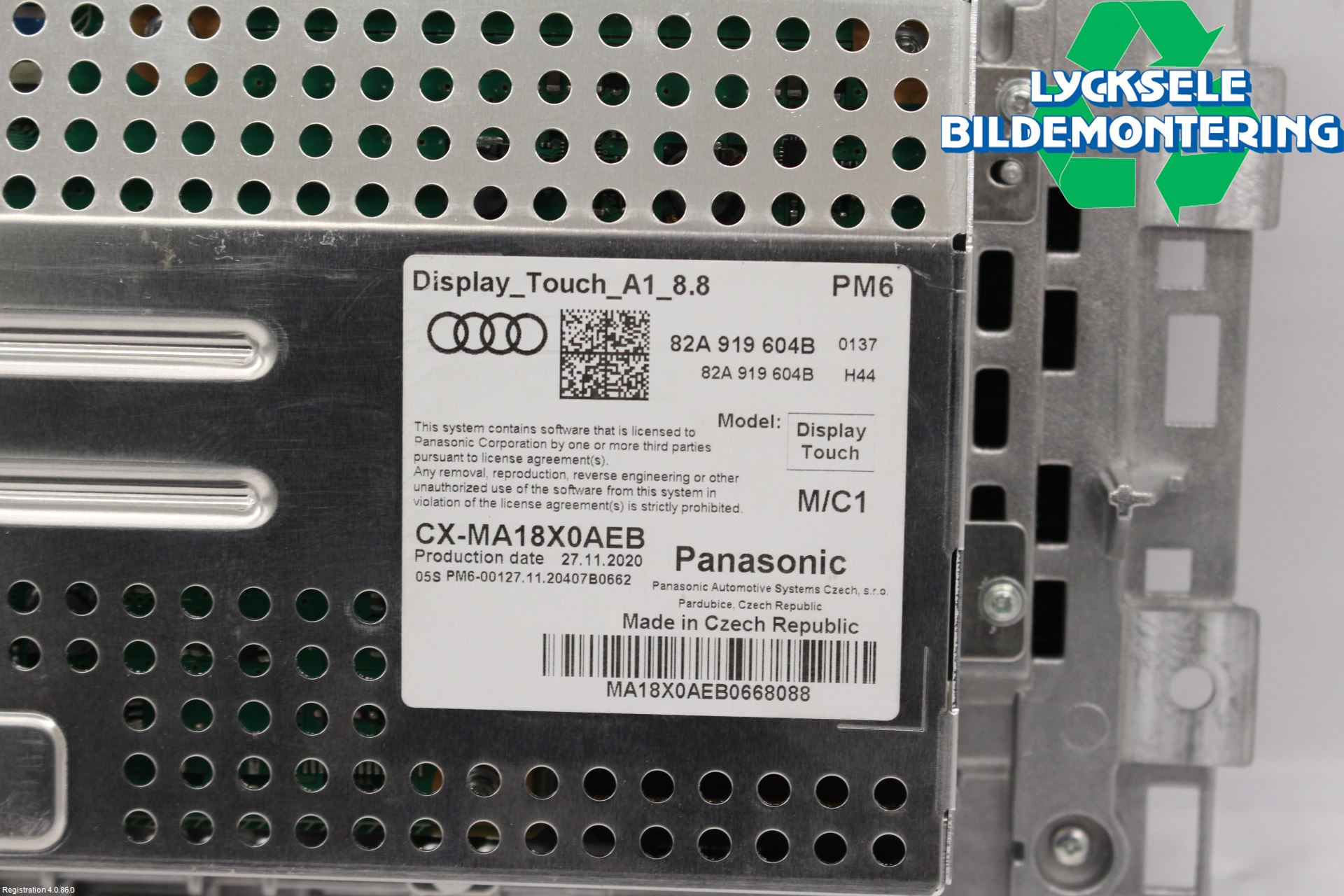 Audi A1 19- Bildskärm