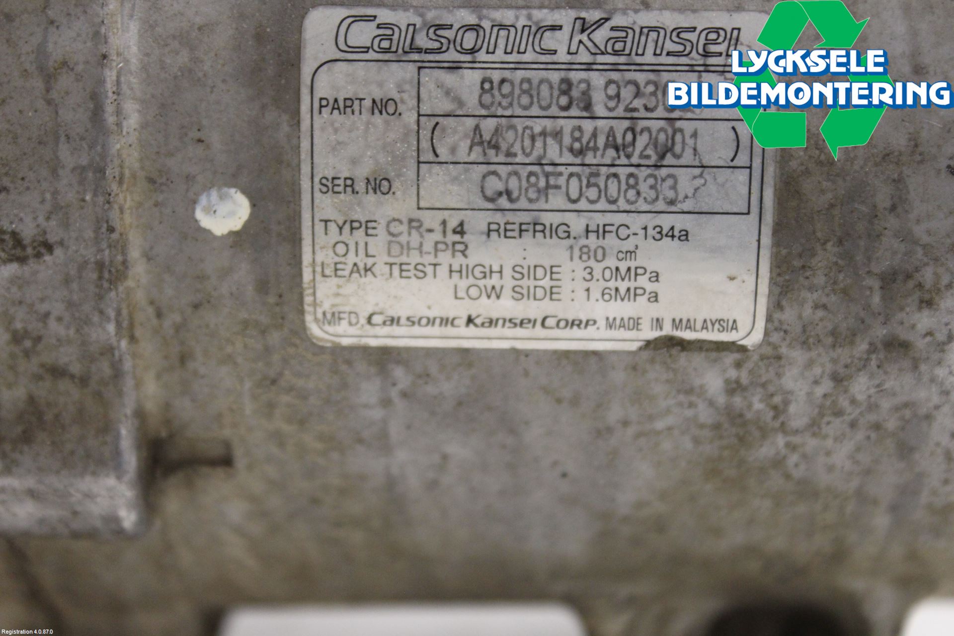 Isuzu D-MAX Ac Kompressor