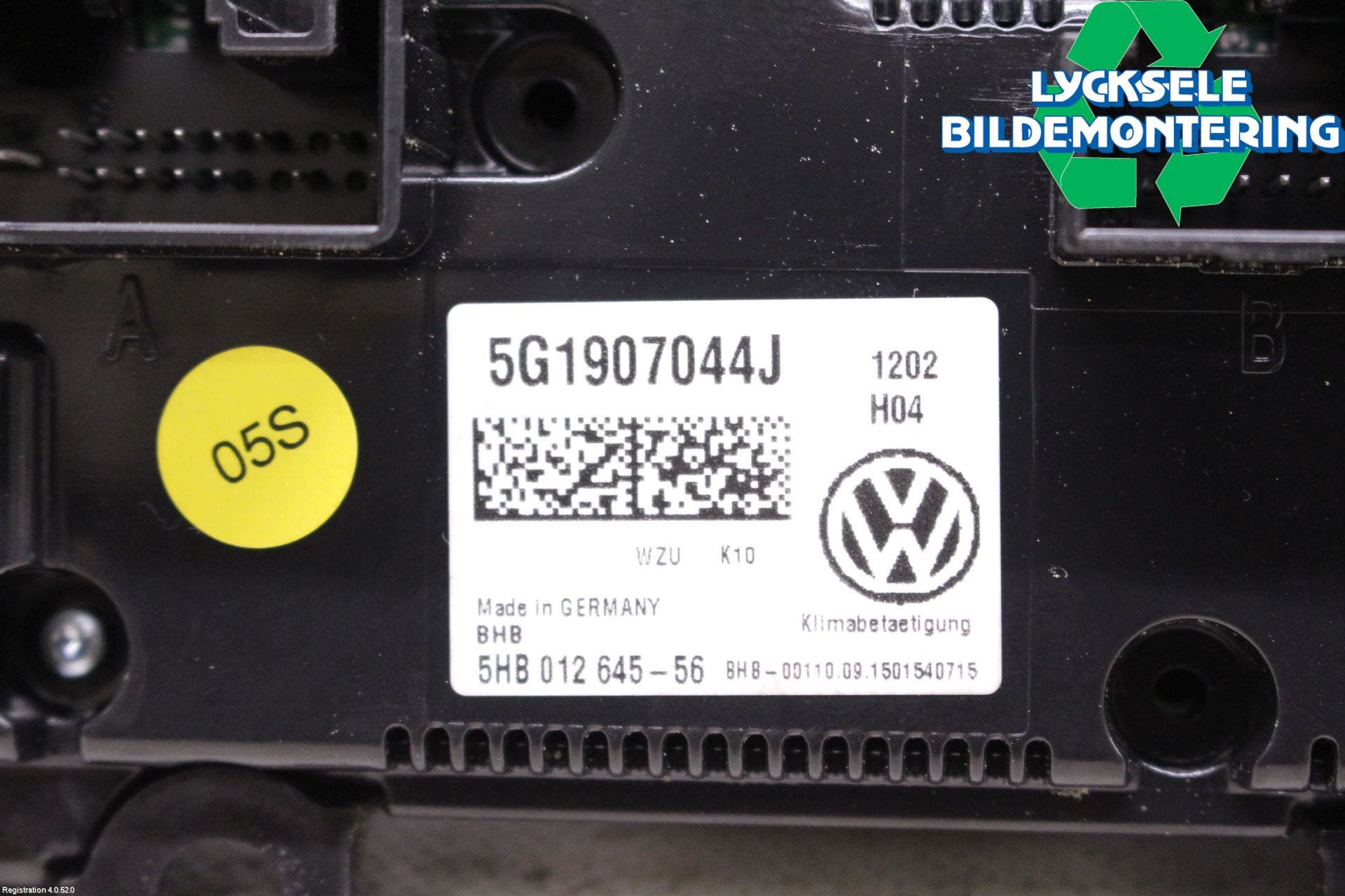 Volkswagen VW PASSAT 15-19 Ac Styrenhet Ac Manöveren