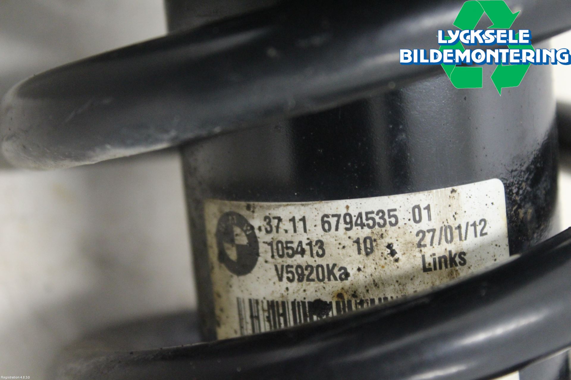 BMW X6 E71/E72   08-14 Fjäderben Fram Vänster