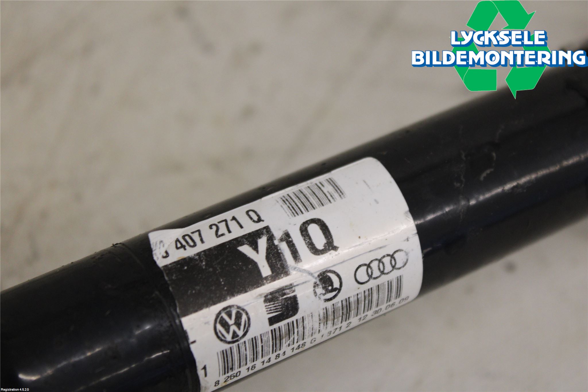 Audi A5 07-16 Drivaxel Fram Vänster