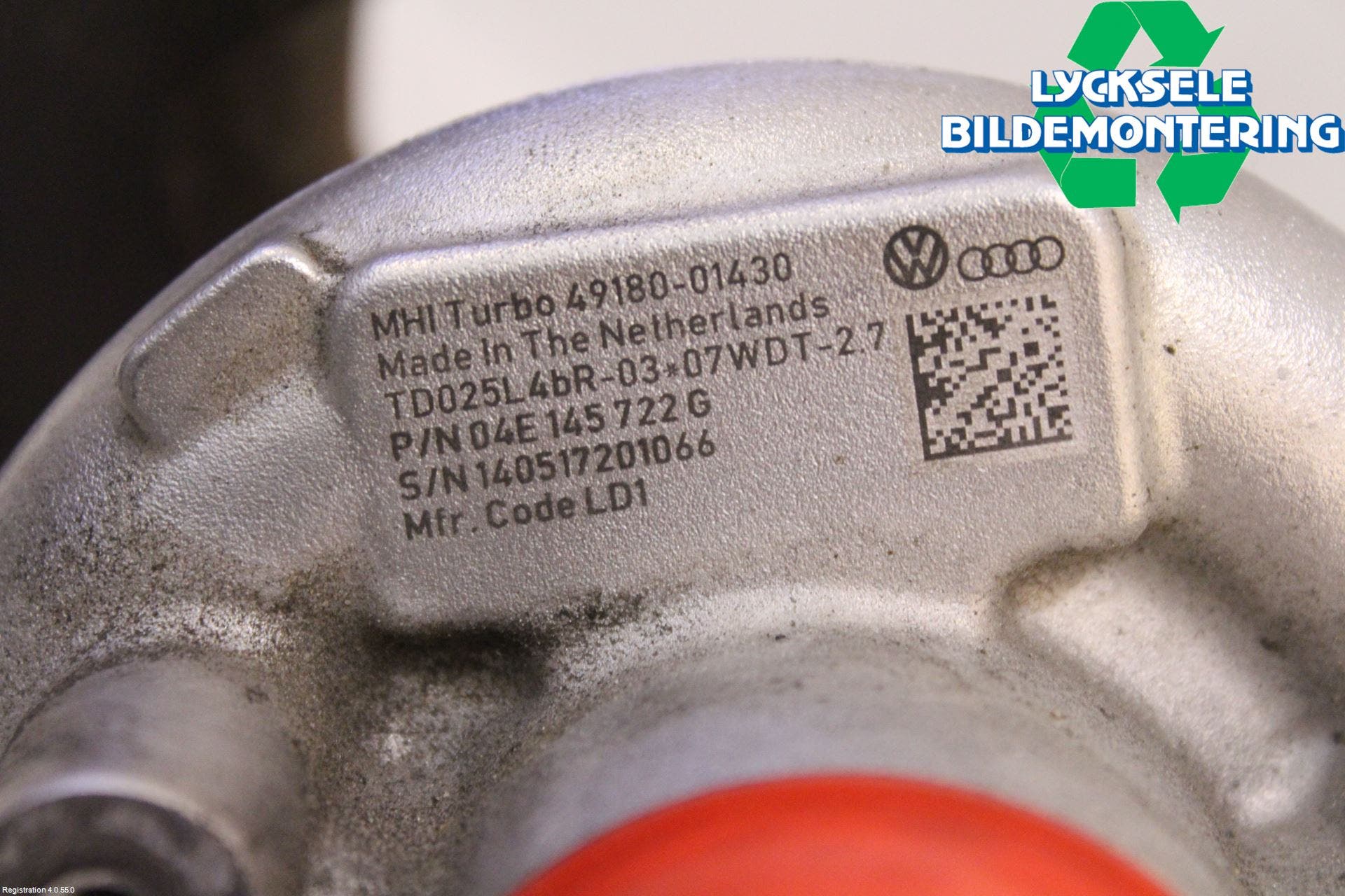 Volkswagen VW GOLF / E-GOLF VII 13-20 Turboaggregat