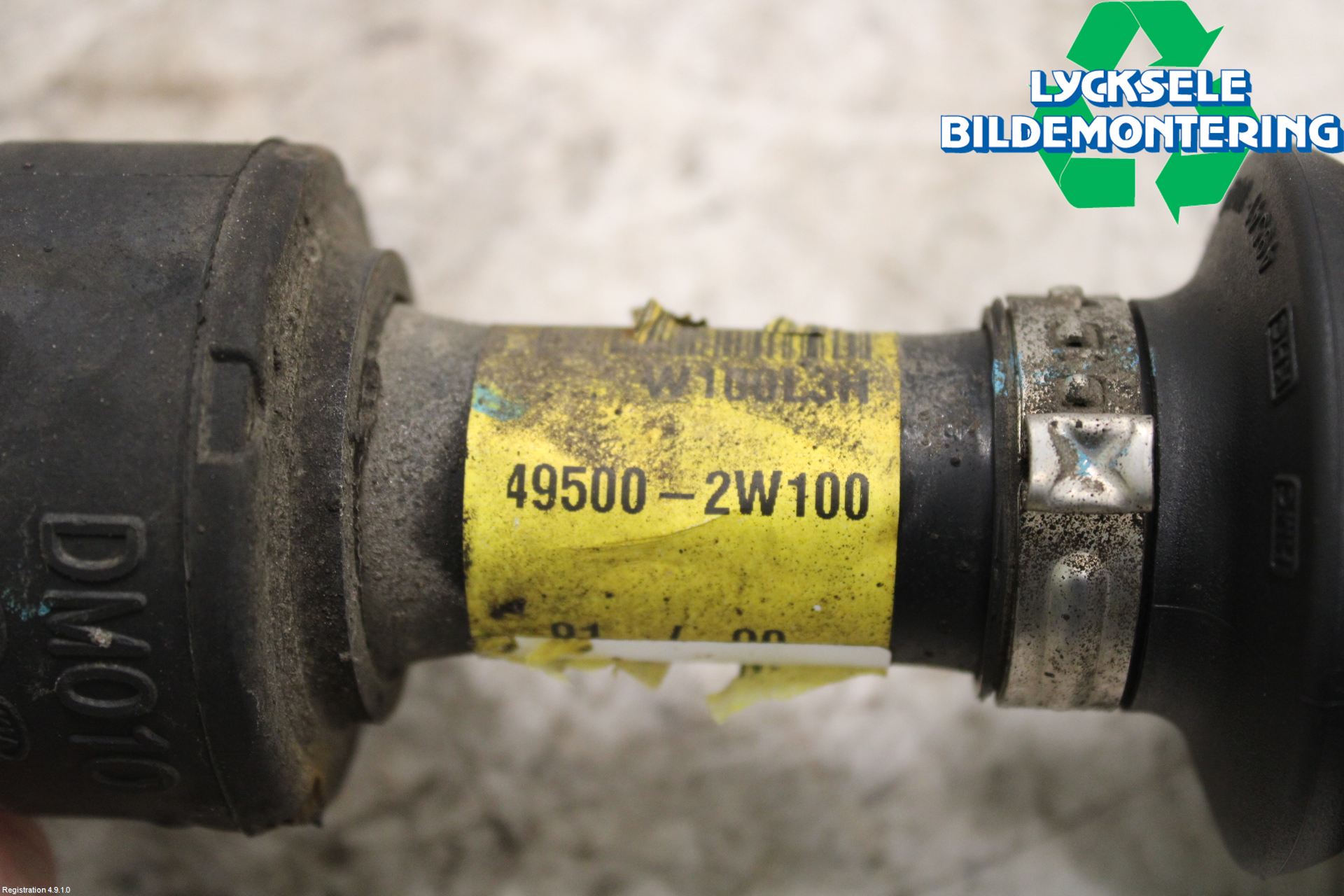 Kia SORENTO 10-14 Drivaxel Fram Vänster
