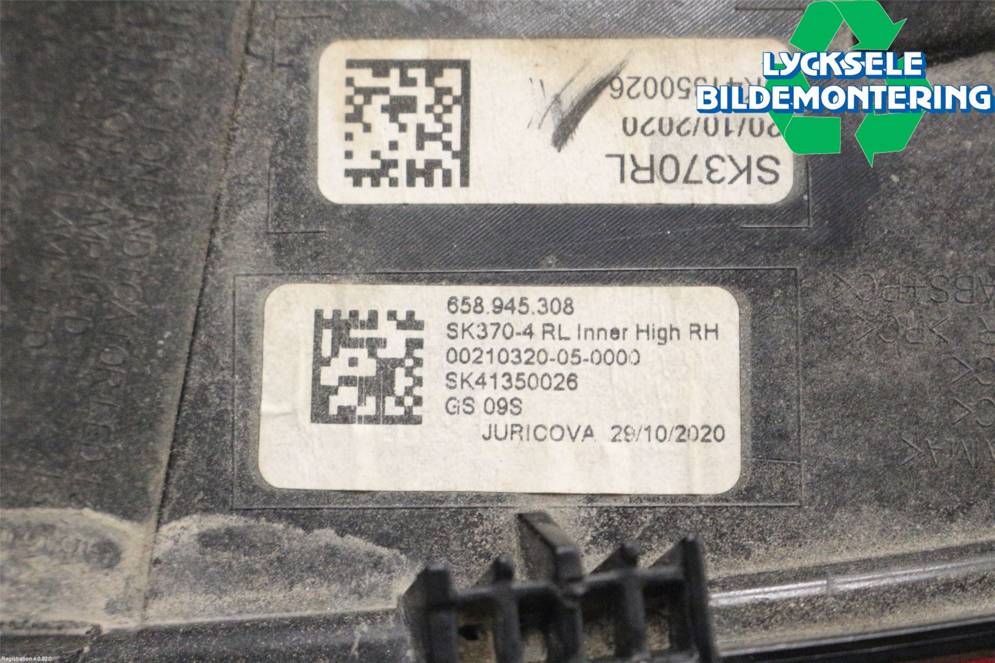 Skoda KAMIQ 20- Bakljus Lucka Hö