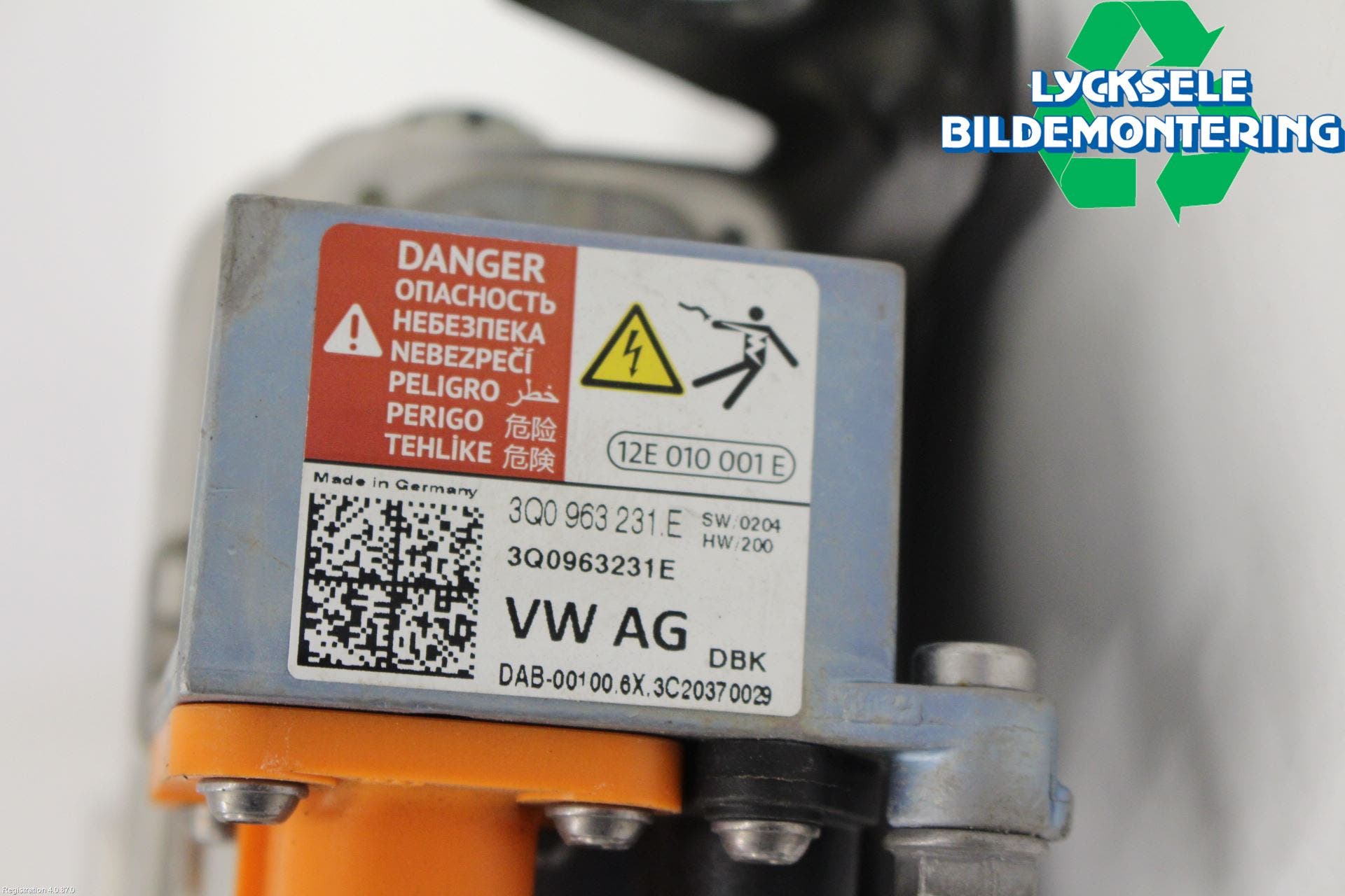 Audi E-TRON, S GE 19- Motorvärmare Värmekropp