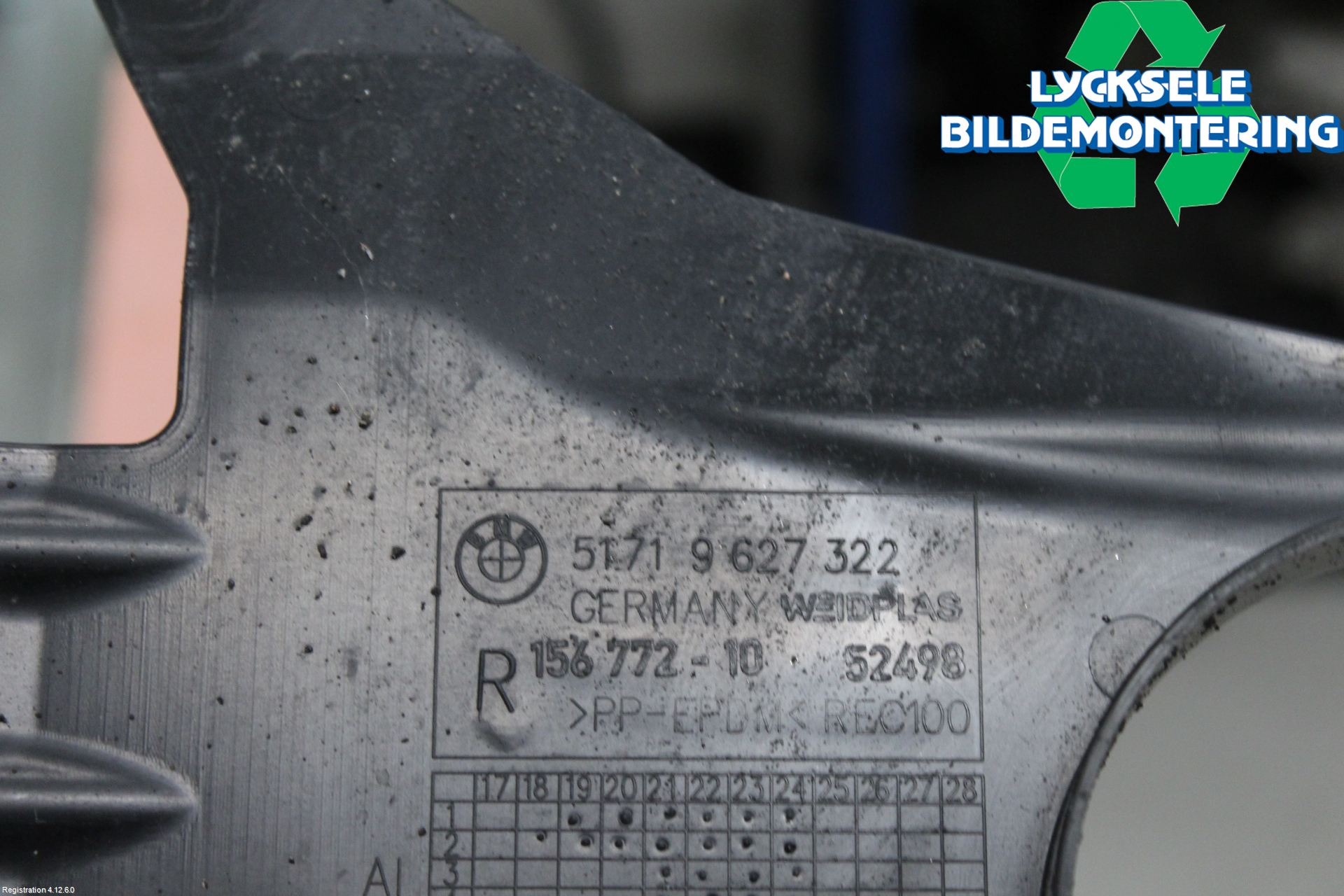 BMW 3 G20/G21/G80/G81 19- Deflektor Plåt-Plast Kylning