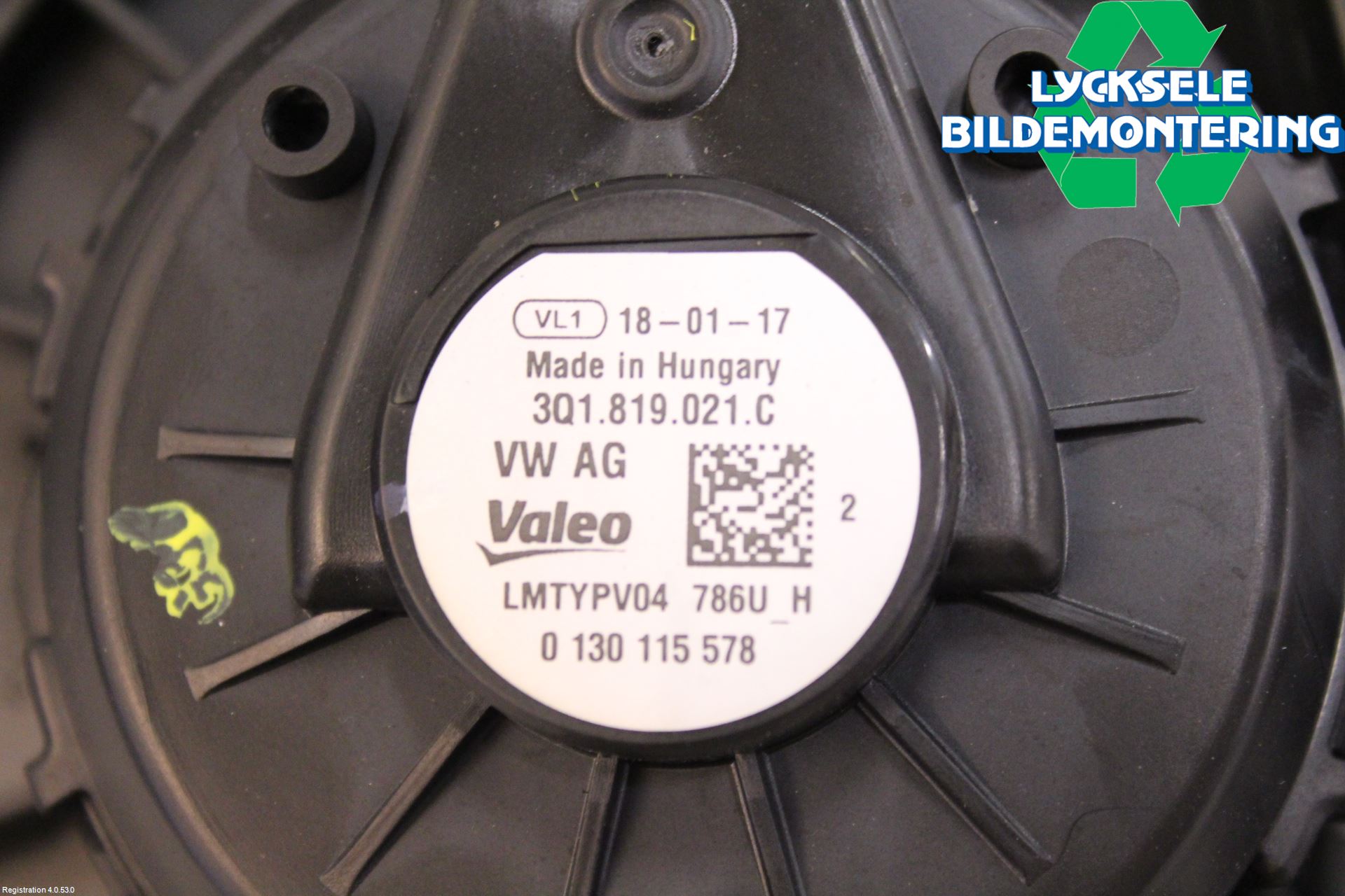 Volkswagen VW TIGUAN 16-24 Ac Värmefläkt