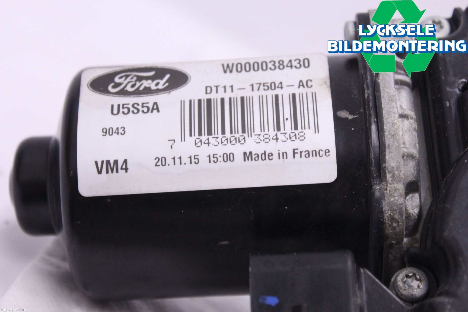 Ford TRANSIT/TOURNEO CONNECT 13-22 Torkarmotor Vindruta