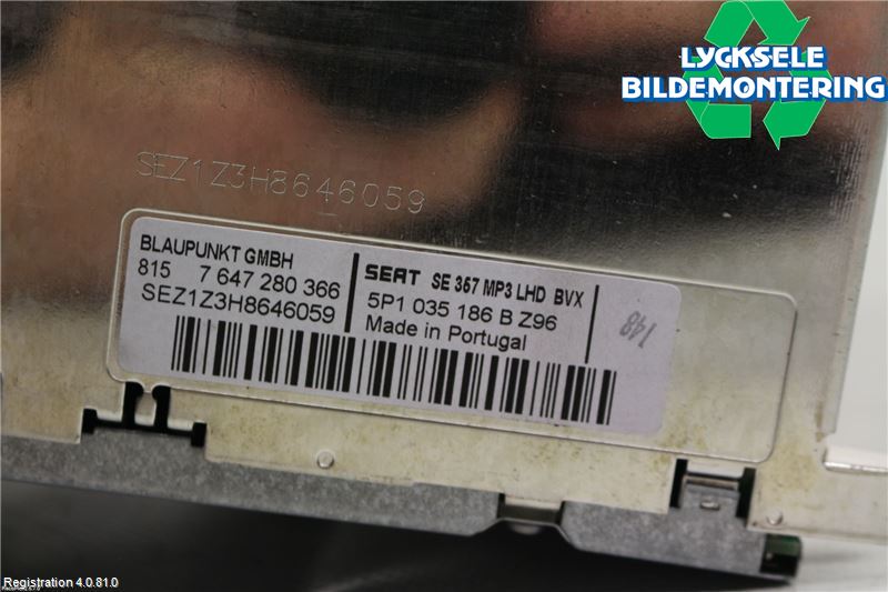 Seat ALTEA Cd Radio - Multimediapanel