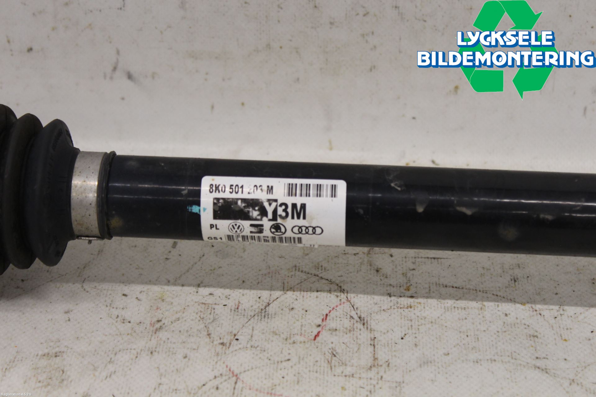 Audi A4 ALLROAD 09-16 Drivaxel Bak Höger