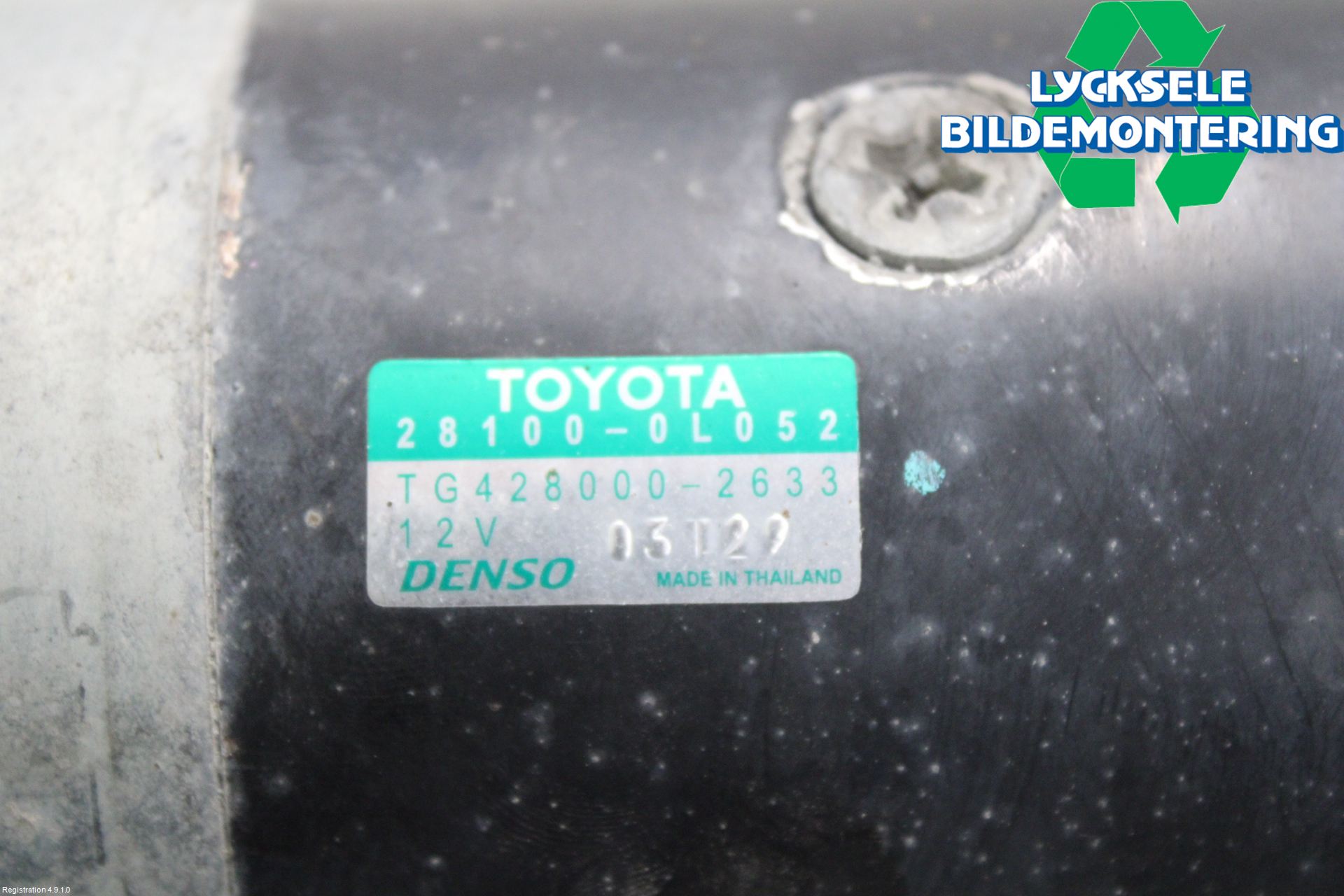 Toyota HILUX 16- Startmotor Diesel