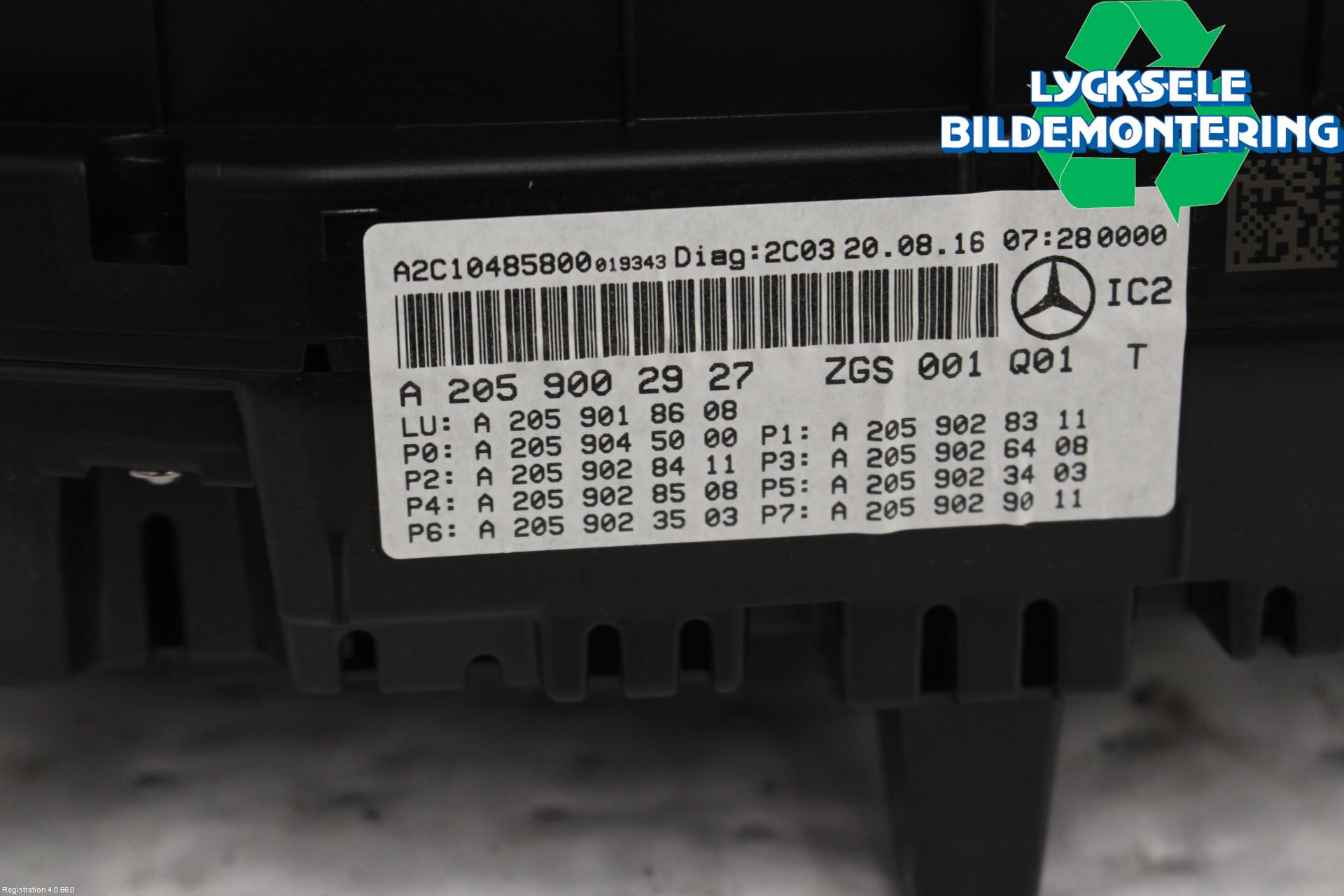 Mercedes-Benz MB C-KLASS (W205) 14-21 Instrument Komb