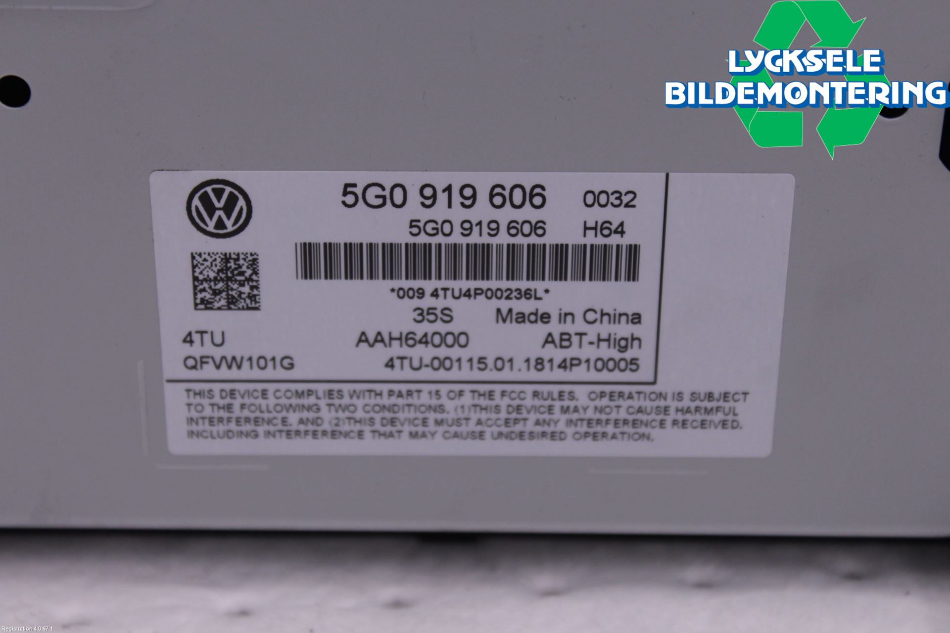 Volkswagen VW CRAFTER II / E-CRAFTER 17- Cd Radio - Multimediapanel