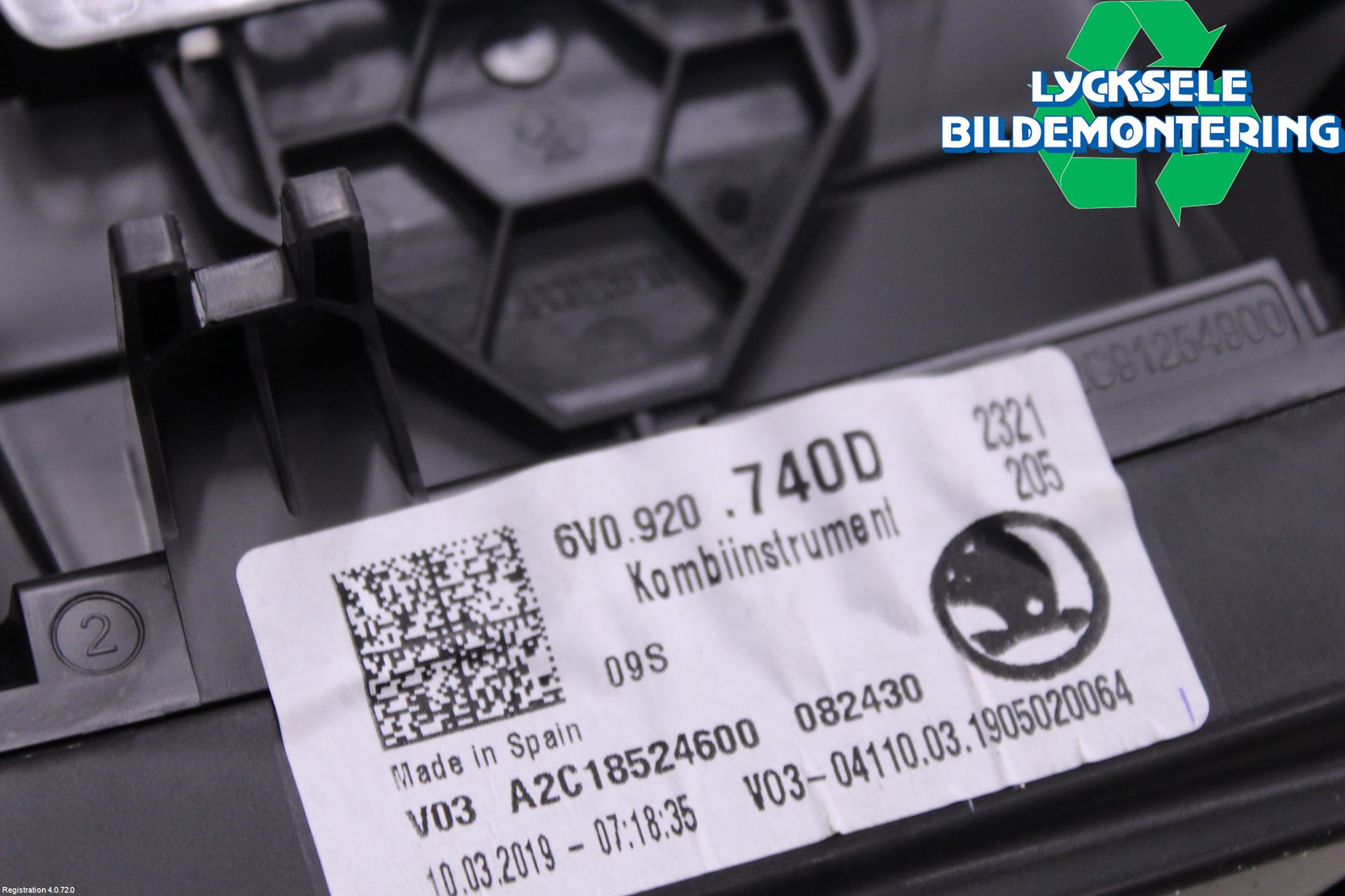 Skoda FABIA 15-21 Instrument Komb