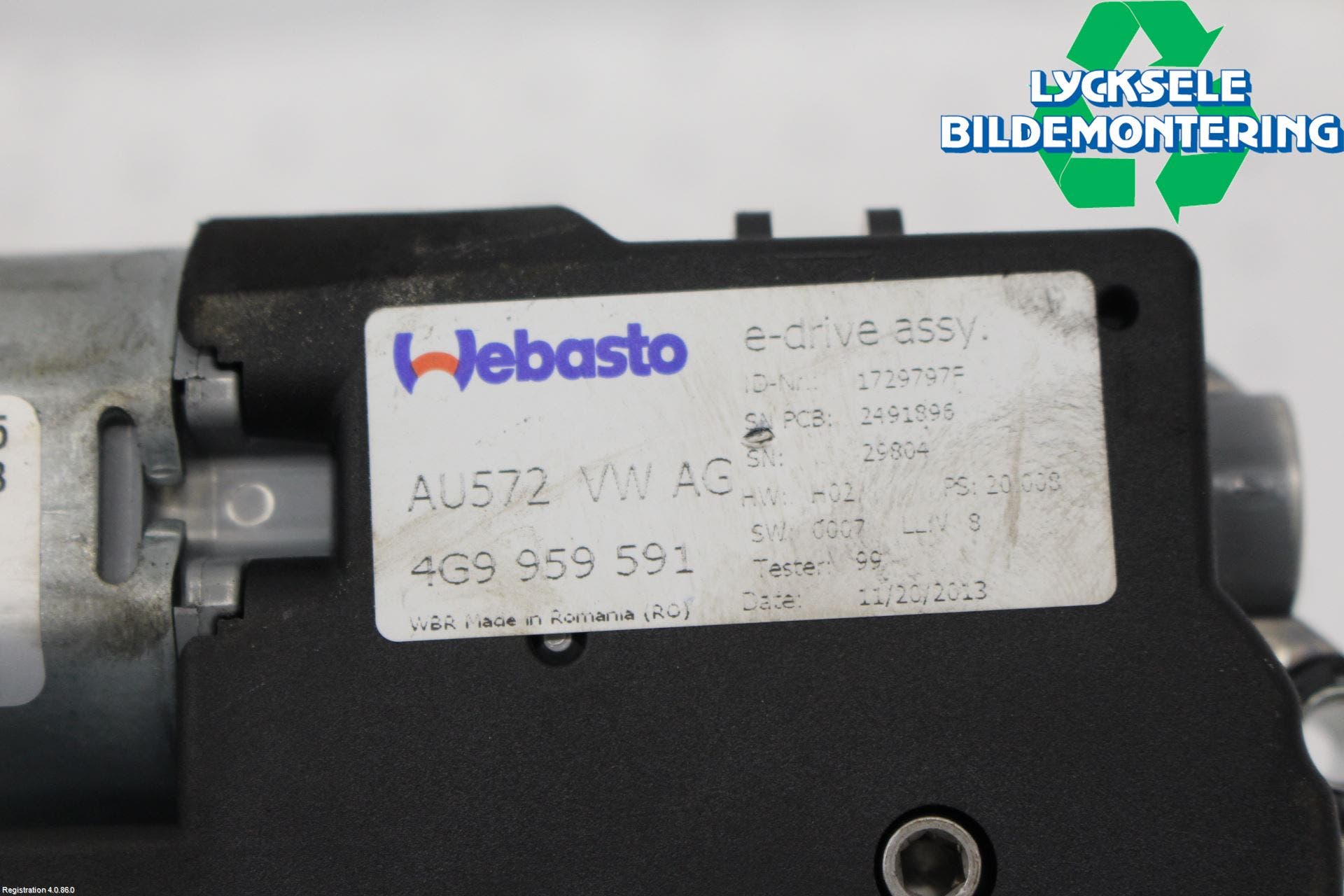 Audi A6/S6 4G 11-18 Taklucksmotor