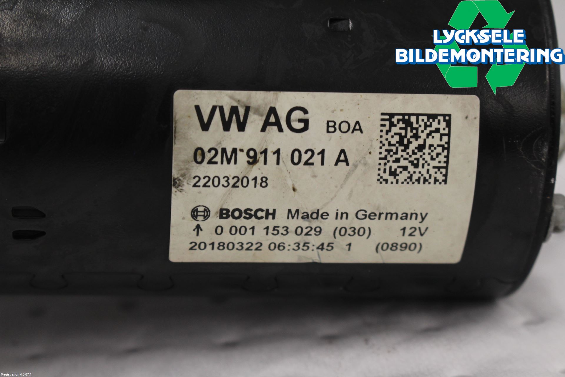 Volkswagen VW CRAFTER II / E-CRAFTER 17- Startmotor Diesel