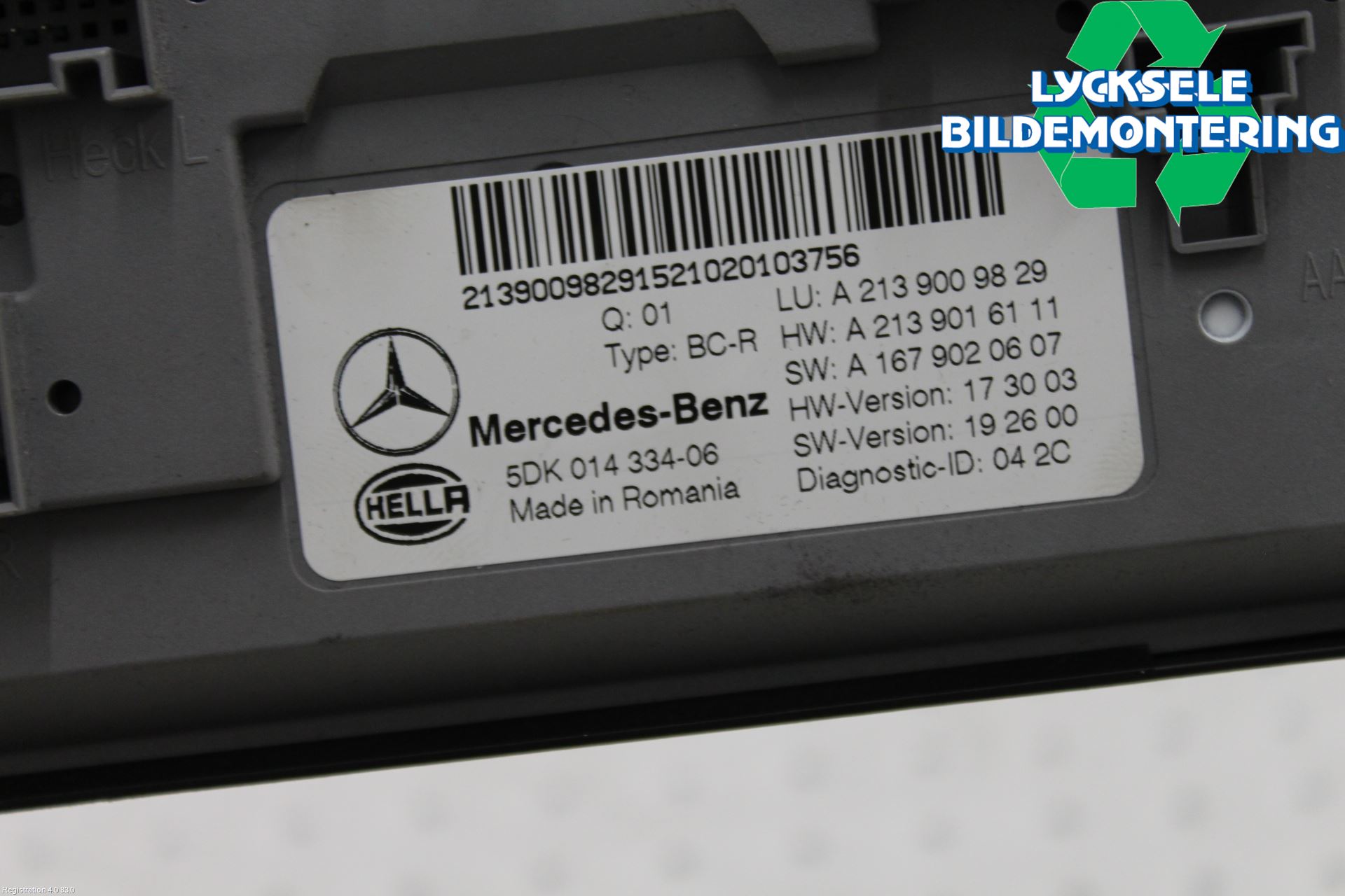 Mercedes-Benz MB E-KLASS (W213) 16-23 Styrenhet Övrigt