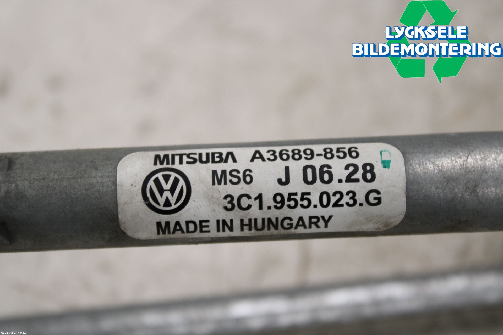 Volkswagen VW PASSAT 05-11 Torkarmekanism Vindruta