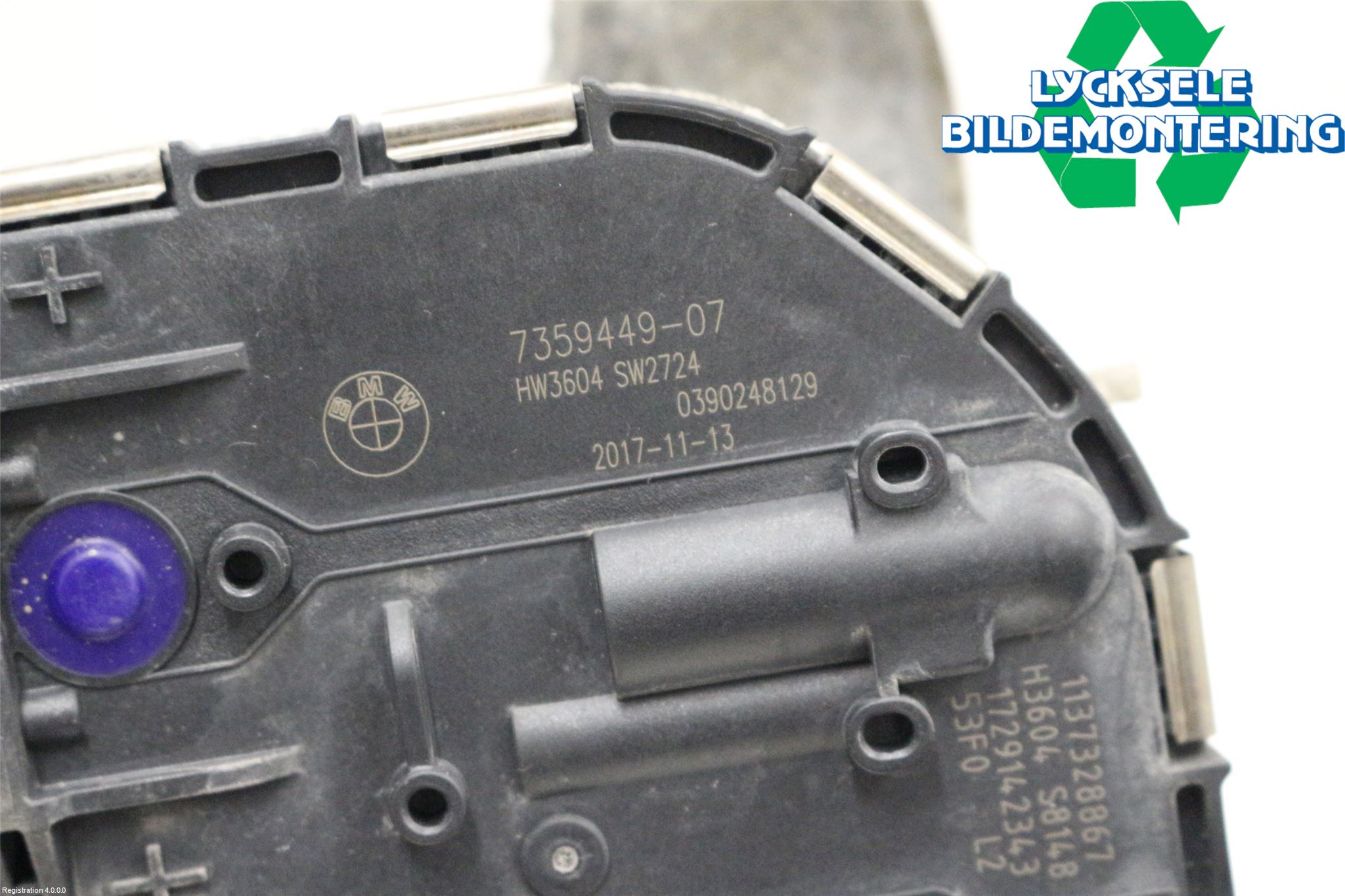 BMW i3 I01 13-22 Torkarmotor Vindruta
