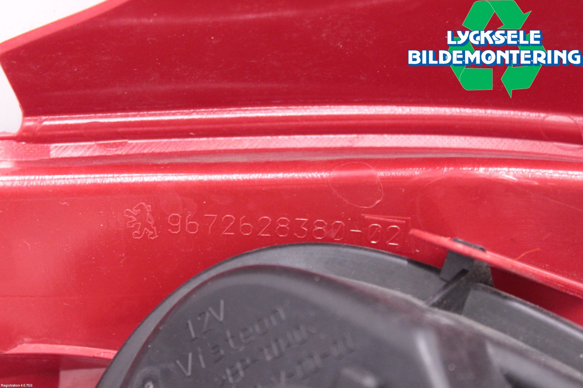 Peugeot 208 12-15 Bakljus Höger