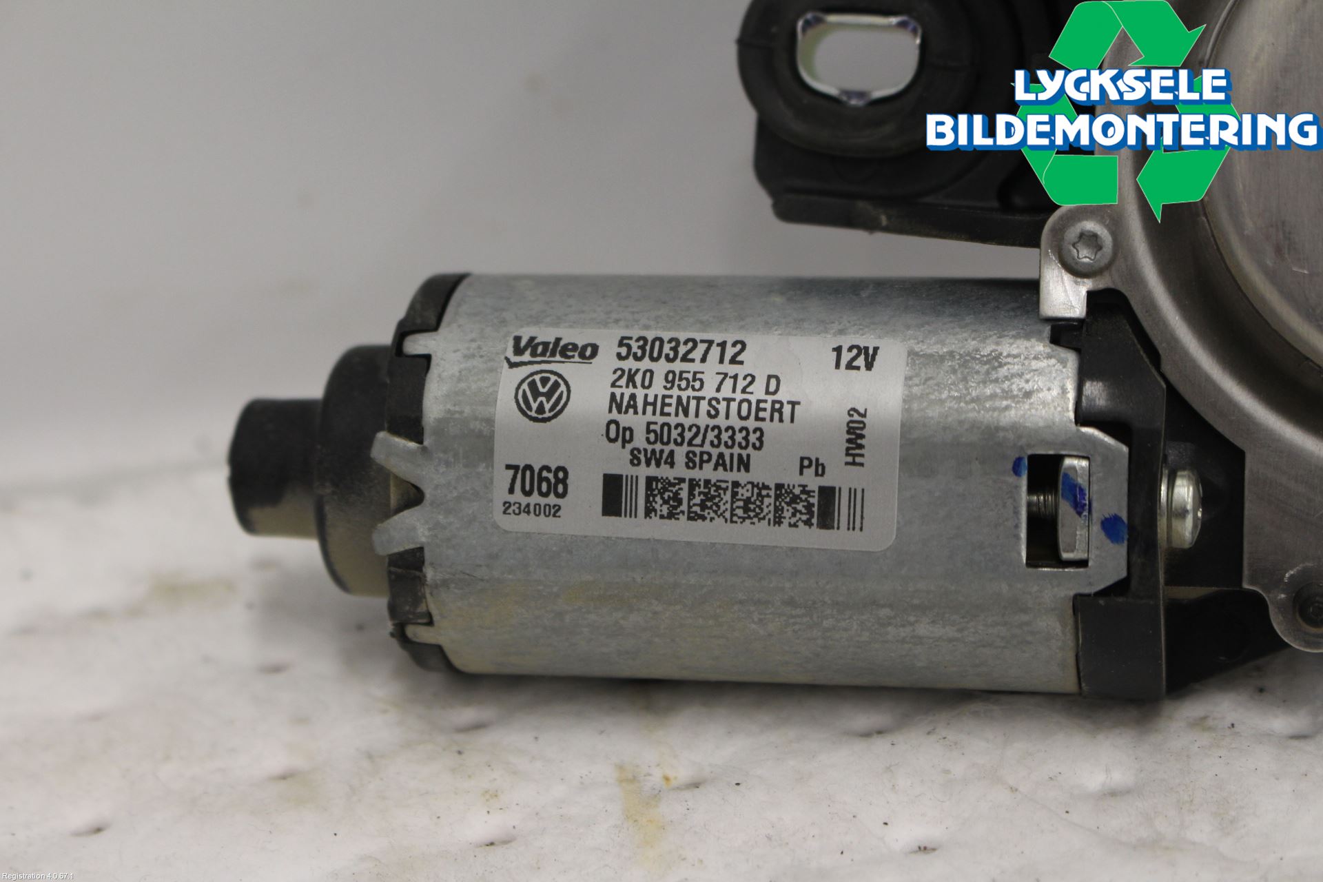 Volkswagen VW CADDY 16-20 Torkarmotor Baklucka