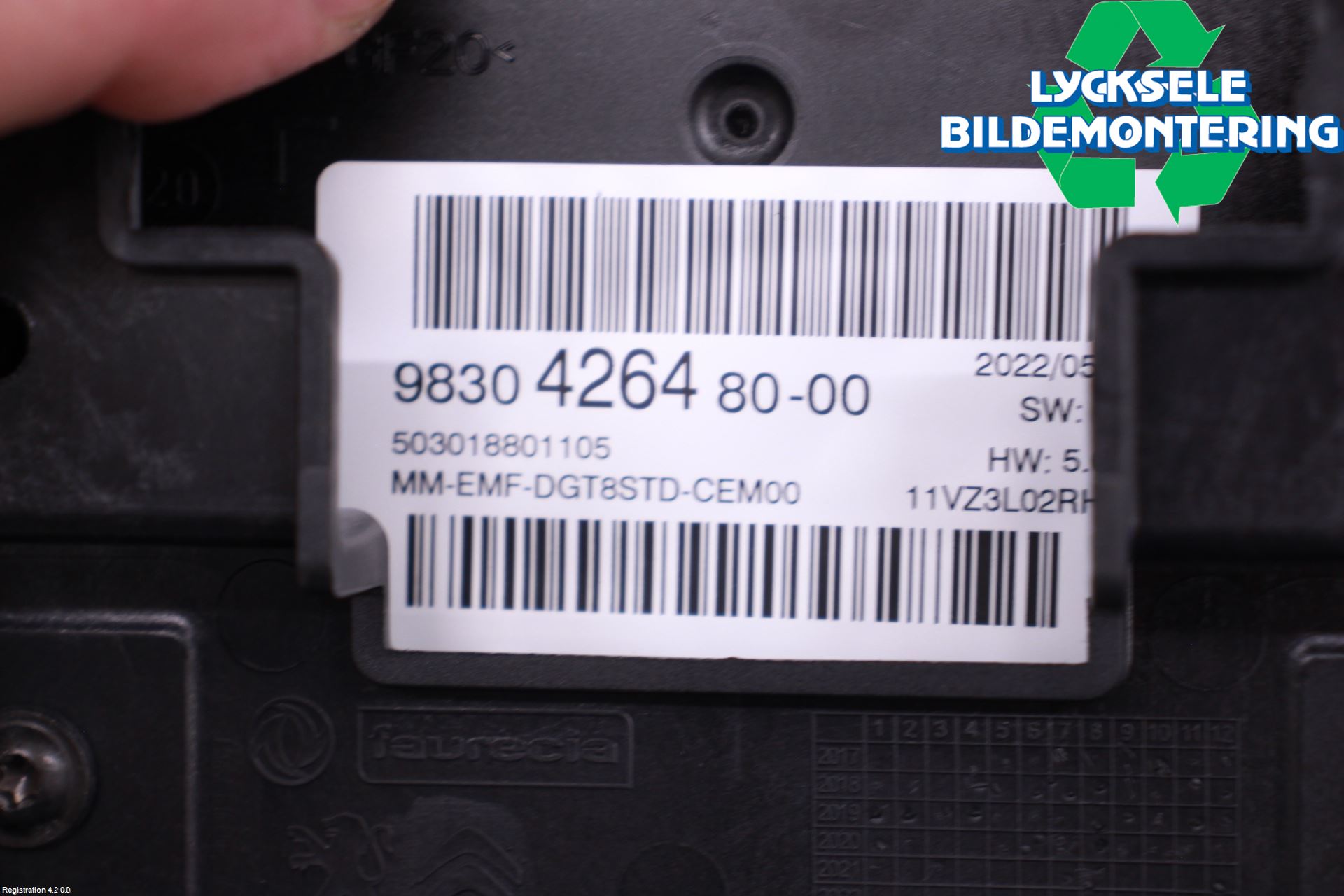 Citroen C5 AIRCROSS 19- Multifunktionsdisplay