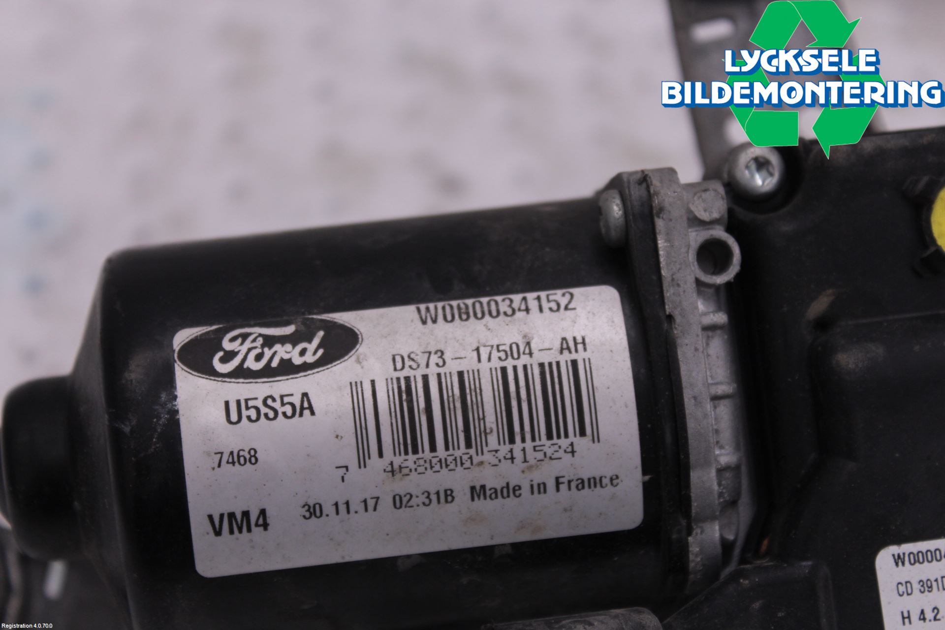 Ford MONDEO 15-22 Torkarmotor Vindruta