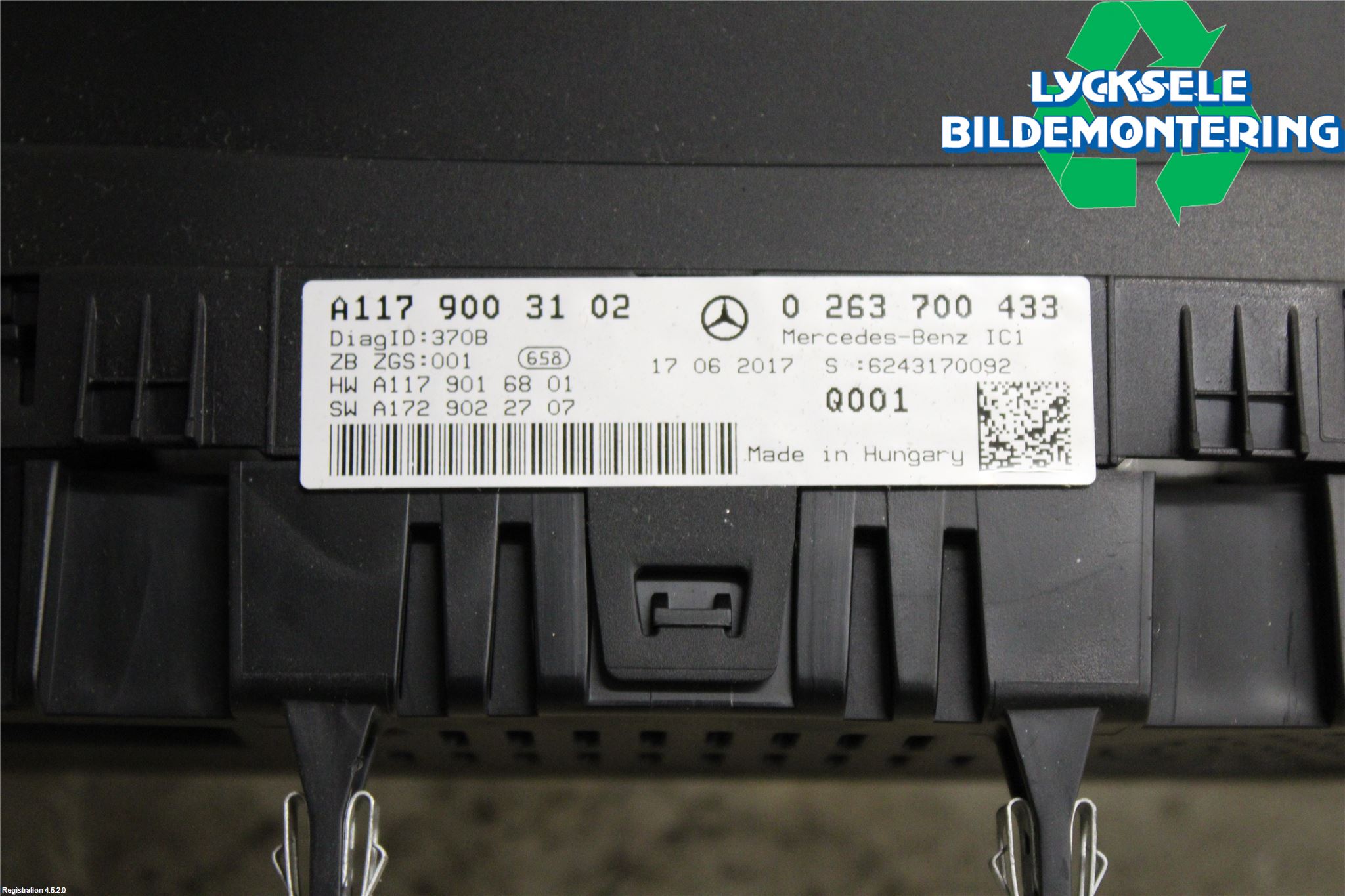 Mercedes-Benz MB CLA-KLASS (C117/X117) 13-19 Instrument Komb