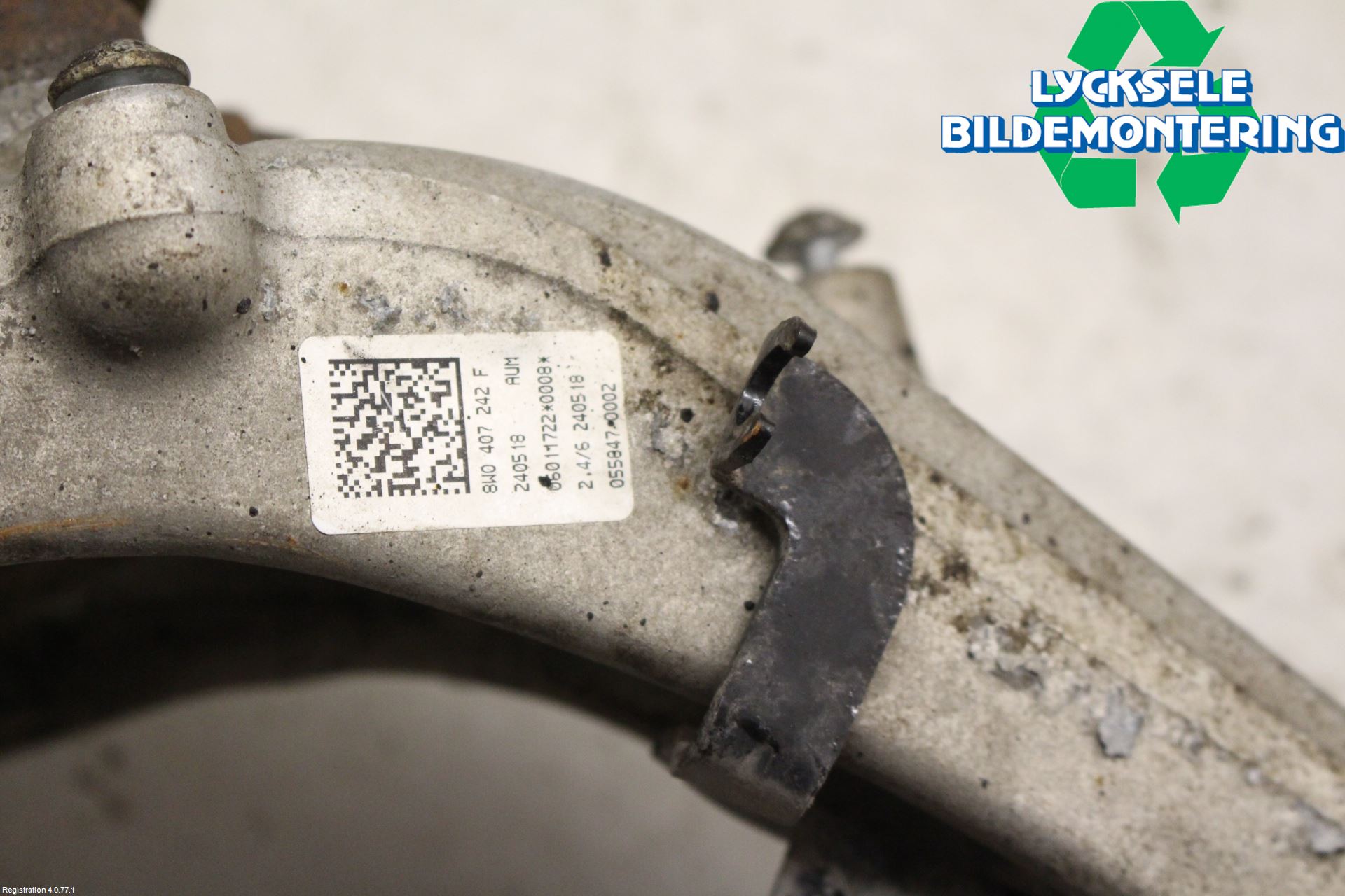 Audi A4/S4 B9 16-19 Styrspindel Lagerhus Hö