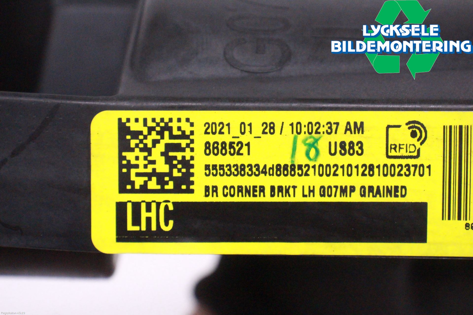 BMW X7 G07 19- Stötfångarfäste Bak Vä