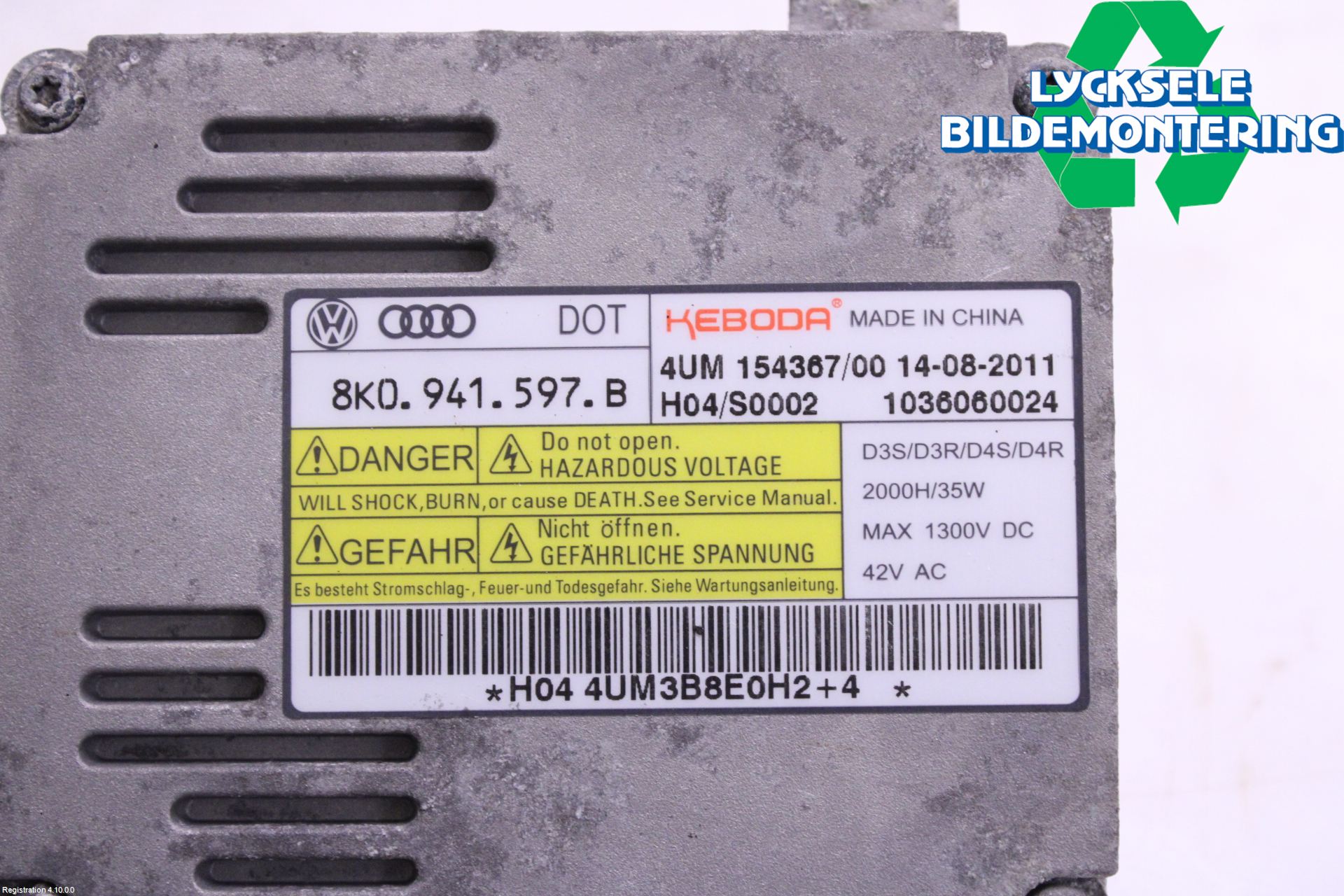 Volkswagen VW PASSAT 11-14 Styrenhet Strålkastare