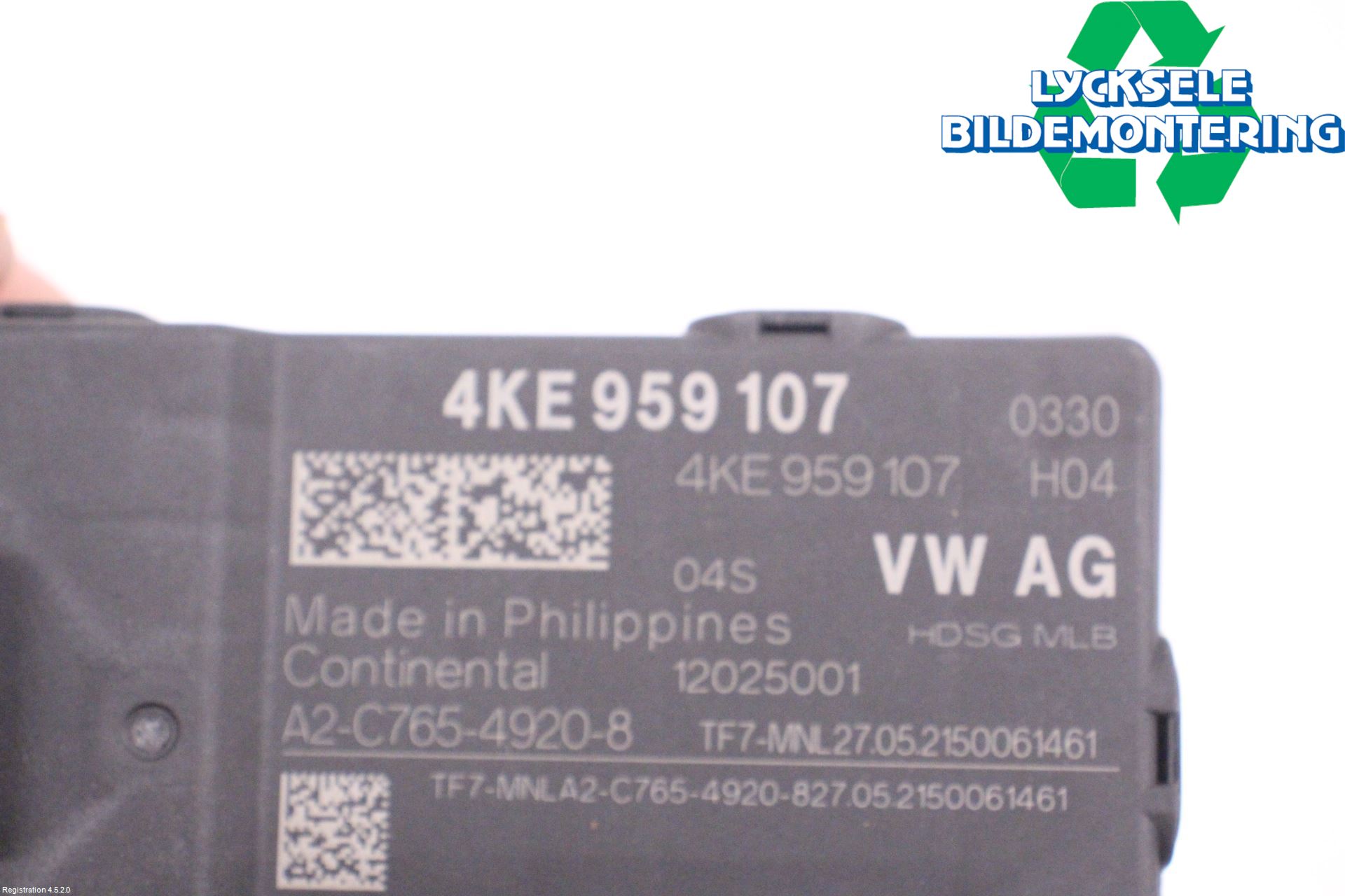 Audi E-TRON, S GE 19- Styrenhet Baklucka