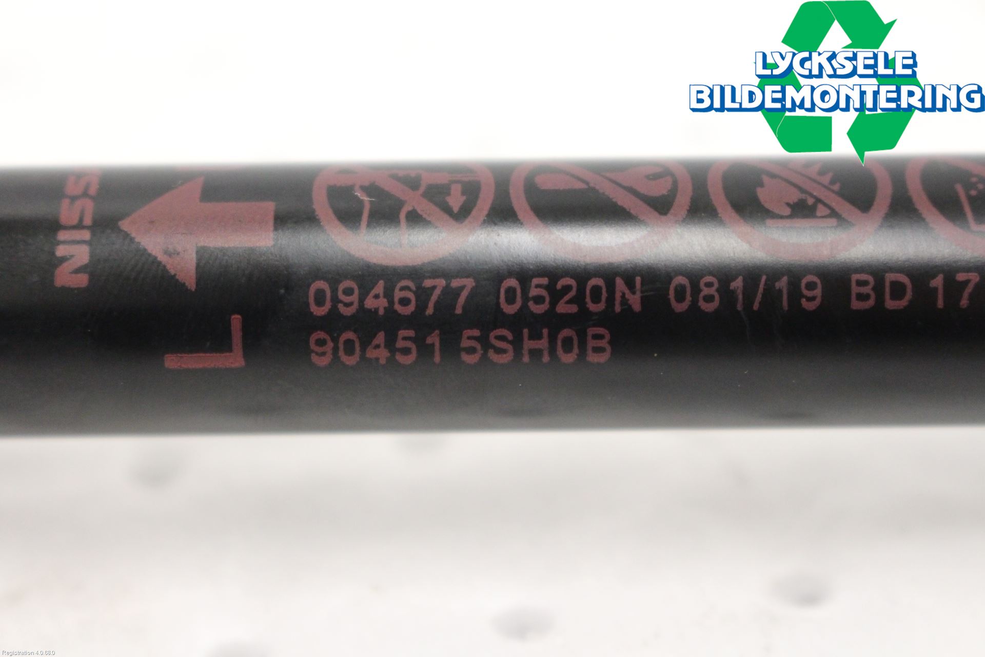 Nissan LEAF 18- Gasfjäder Baklucka