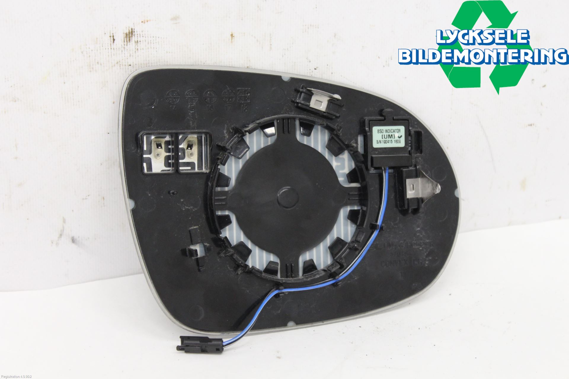 Kia SORENTO 15-20 Spegelglas Vä