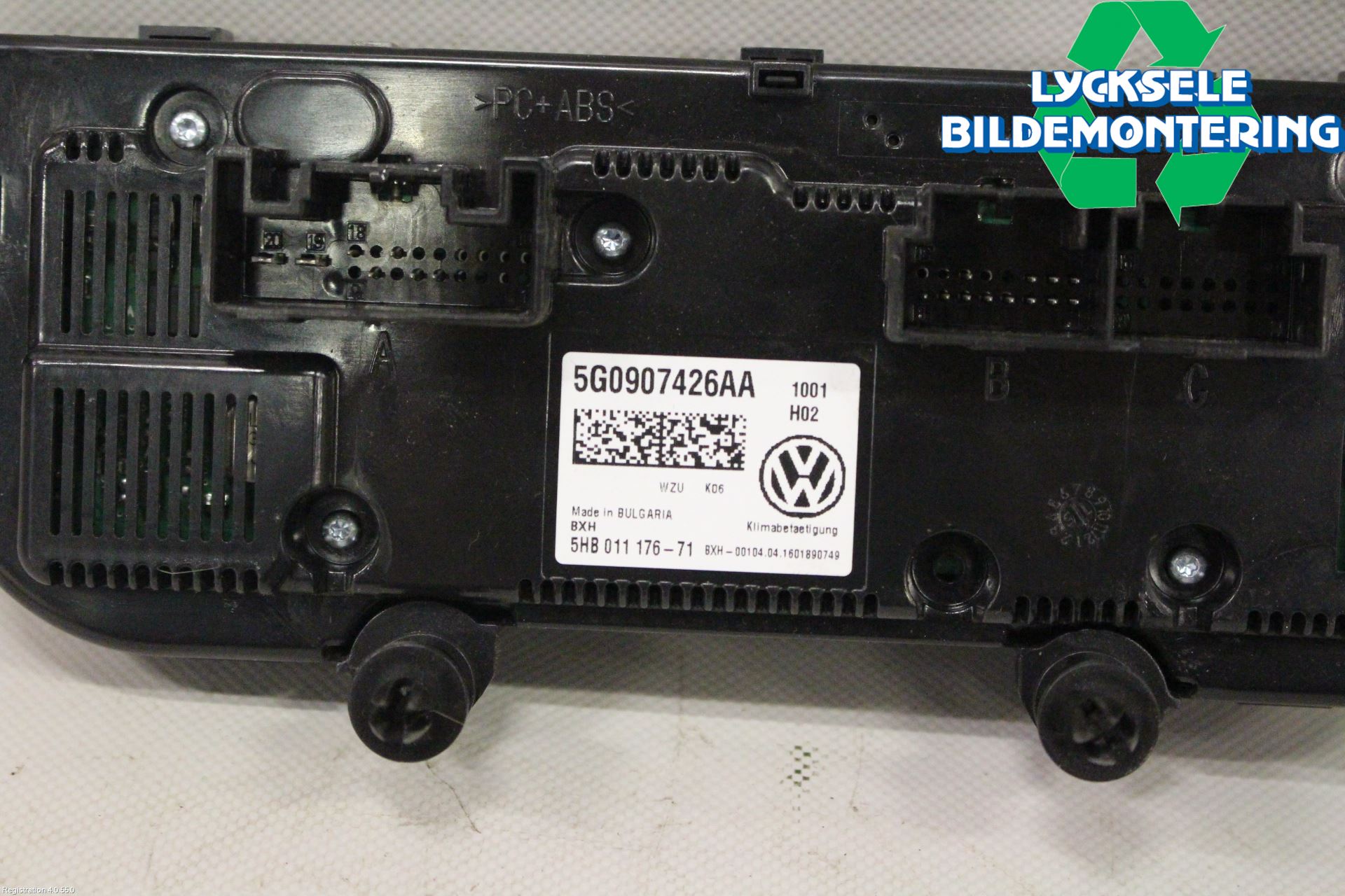 Volkswagen VW GOLF / E-GOLF VII 13-20 Ac Styrenhet Ac Manöveren