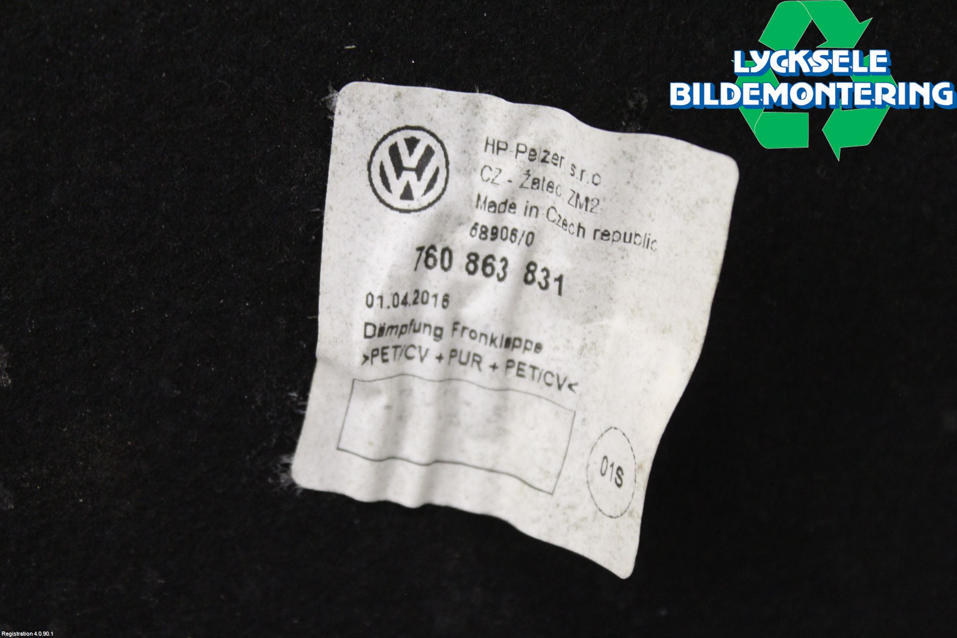 Volkswagen VW TOUAREG CR 18- Huvisolering