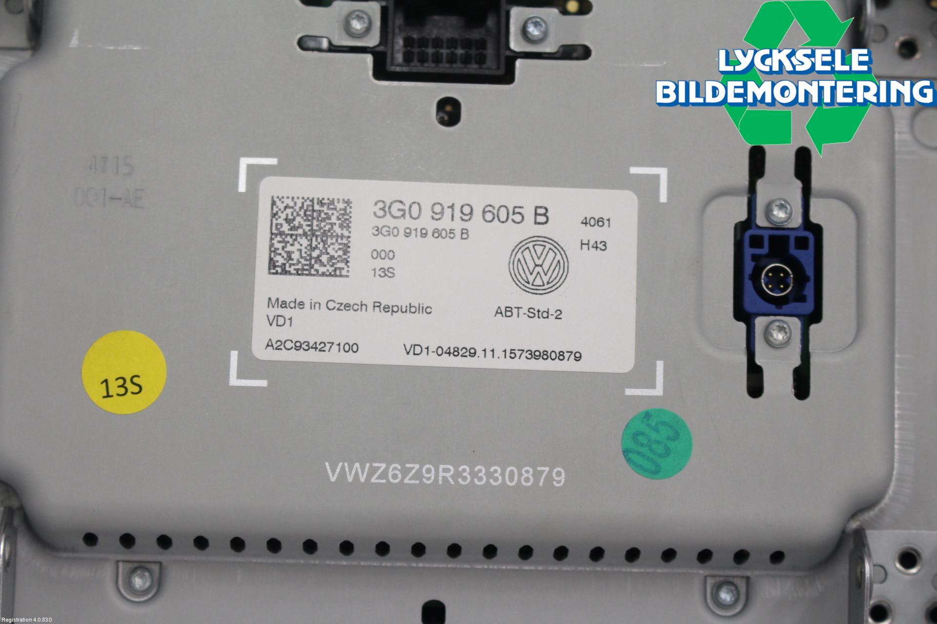 Volkswagen VW GOLF / E-GOLF VII 13-20 Cd Radio - Multimediapanel