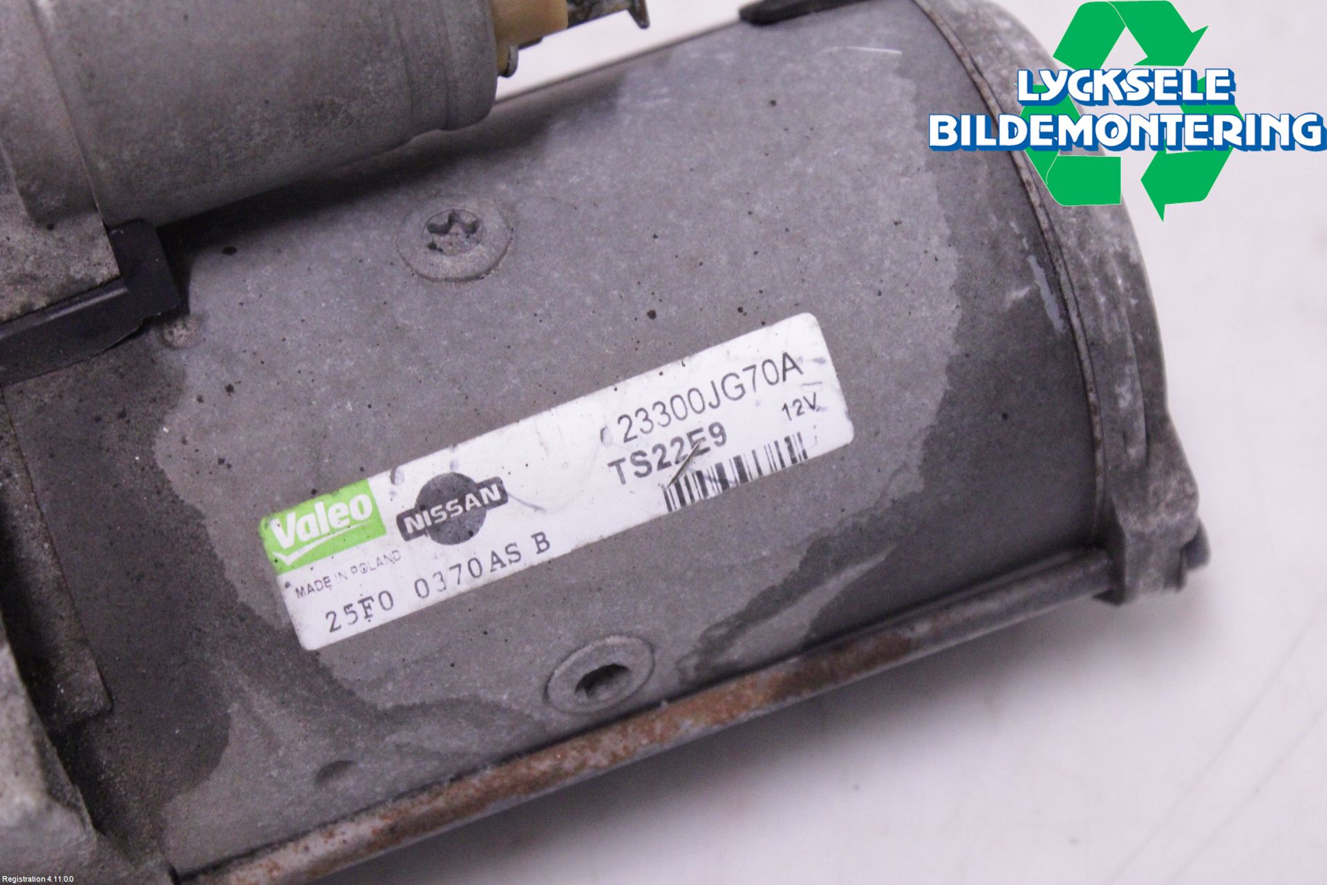 Nissan QASHQAI 10-14 Startmotor Diesel