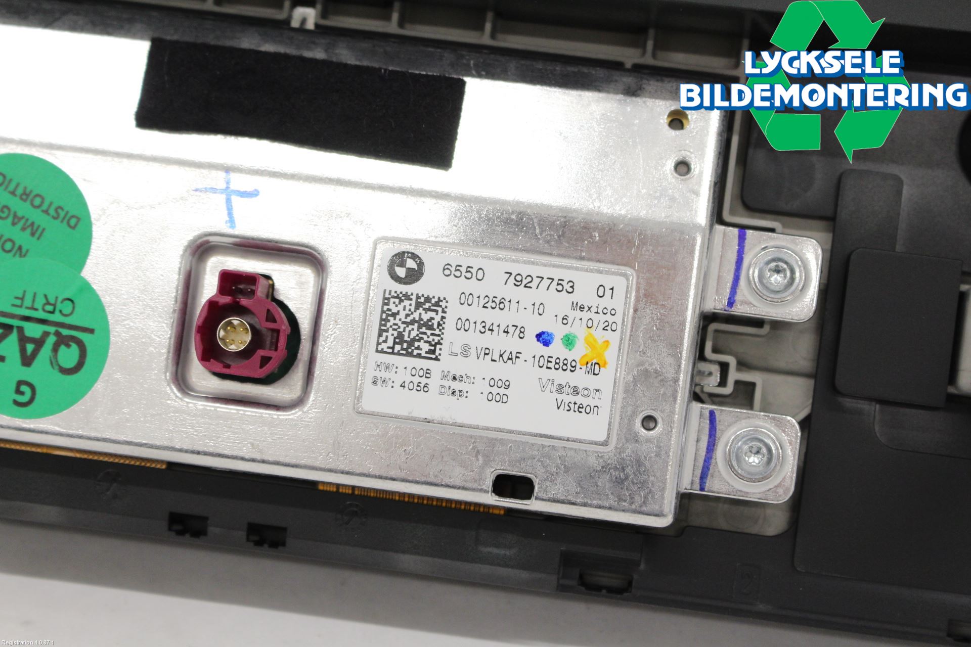 BMW 3 G20/G21/G80/G81 19- Bildskärm