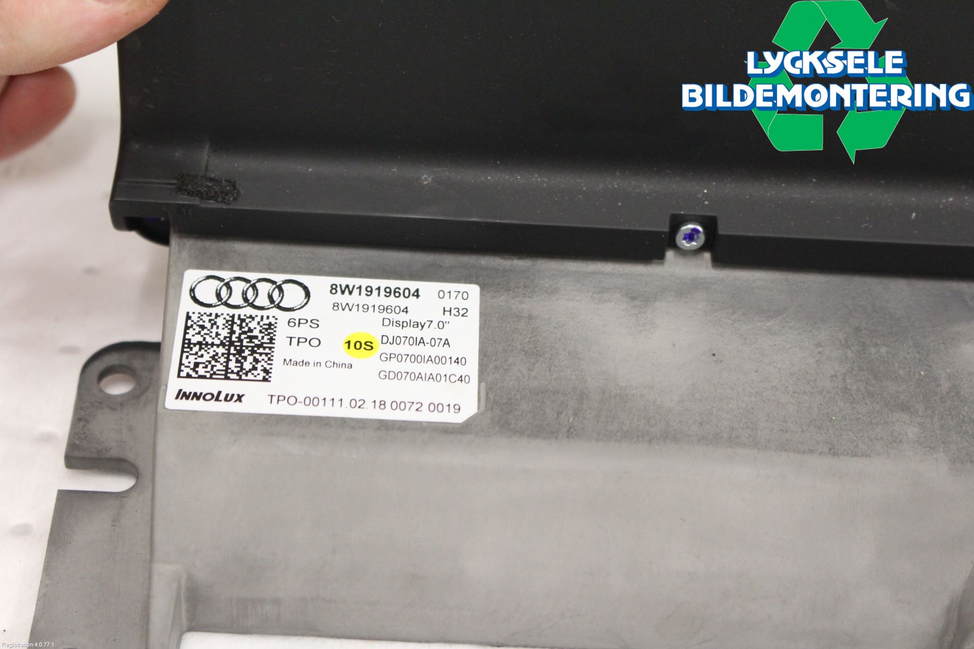 Audi A4/S4 B9 16-19 Bildskärm