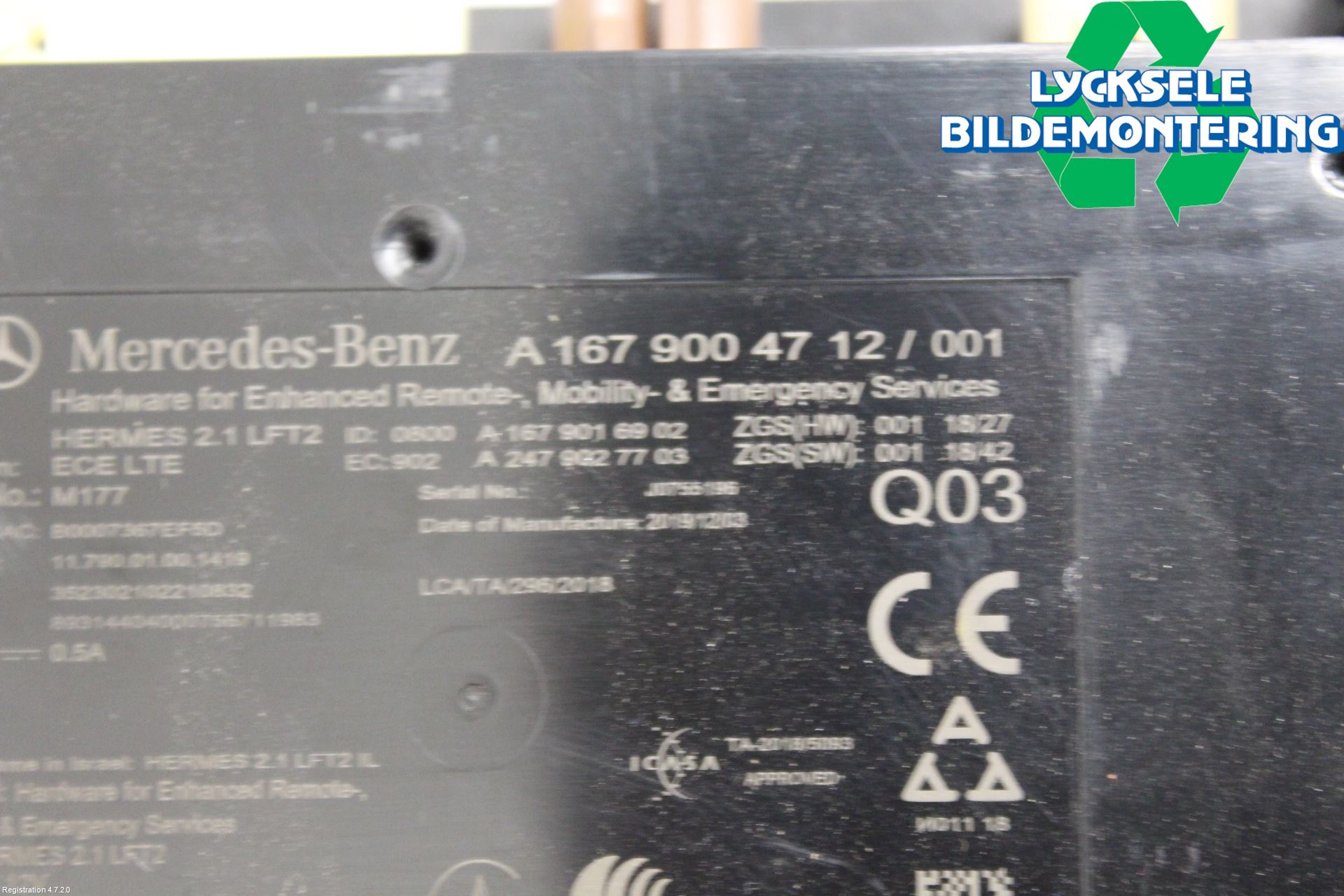 Mercedes-Benz MB C-KLASS (W205) 14-21 Styrenhet Övrigt