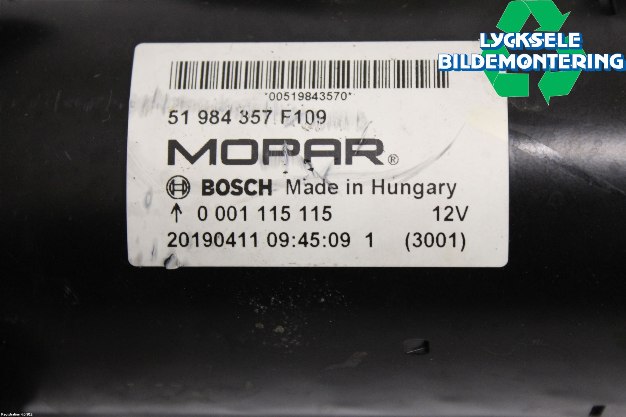 Fiat DUCATO 15-23 Startmotor Diesel