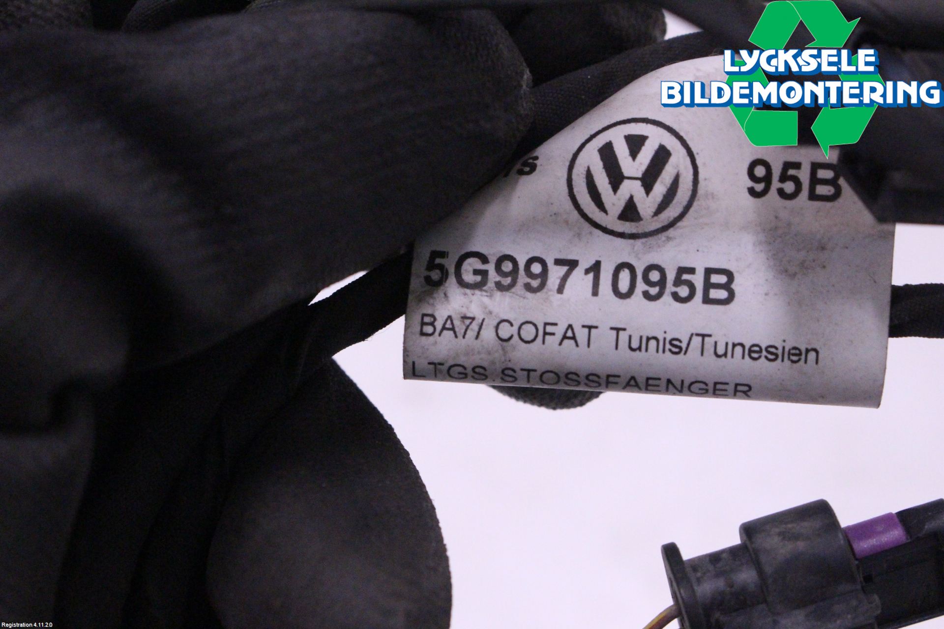 Volkswagen VW GOLF / E-GOLF VII 13-20 Parkeringshjälp Backsensor