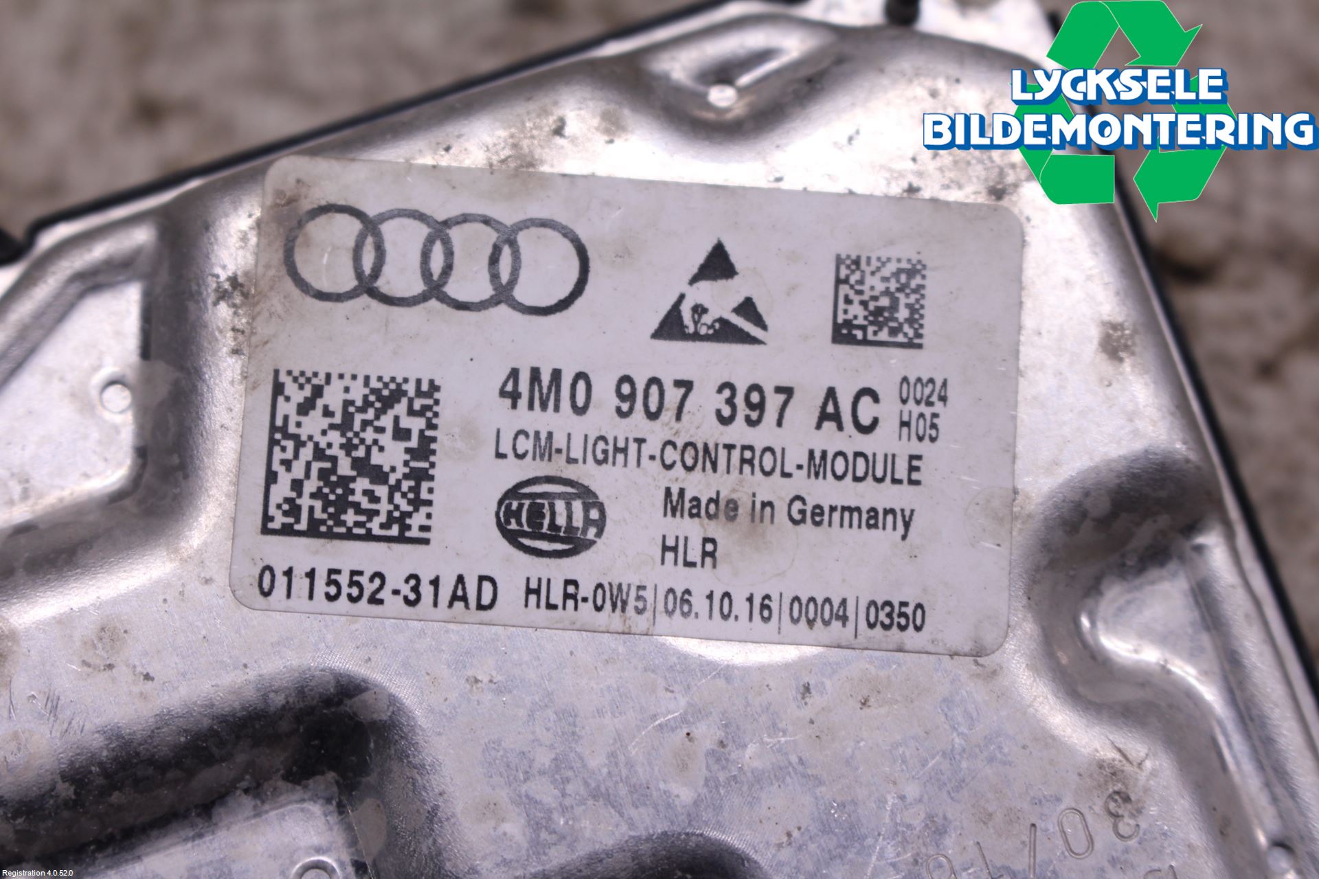 Audi A4/S4 B9 16-19 Styrenhet Strålkastare